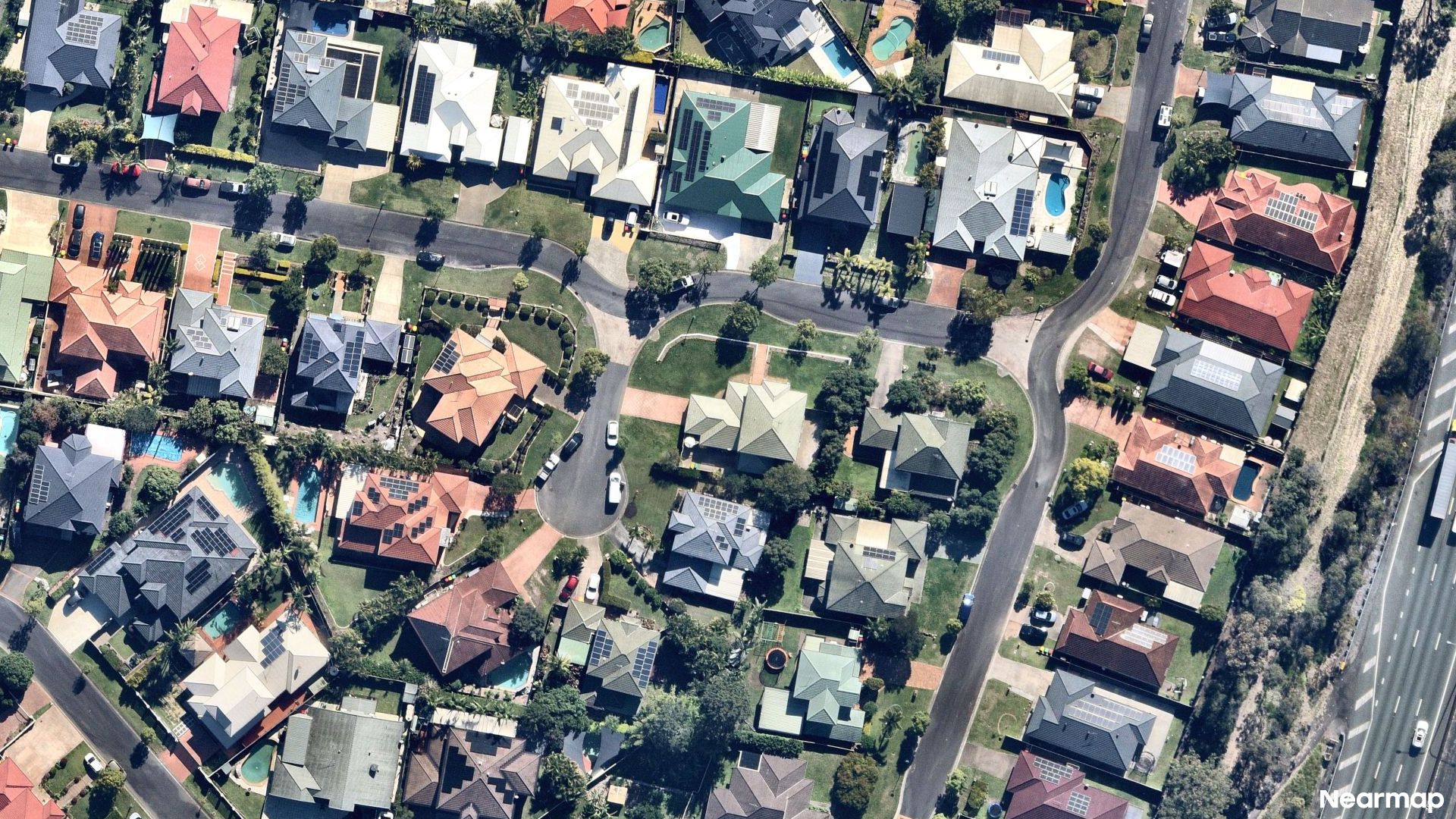 Vertical aerial view