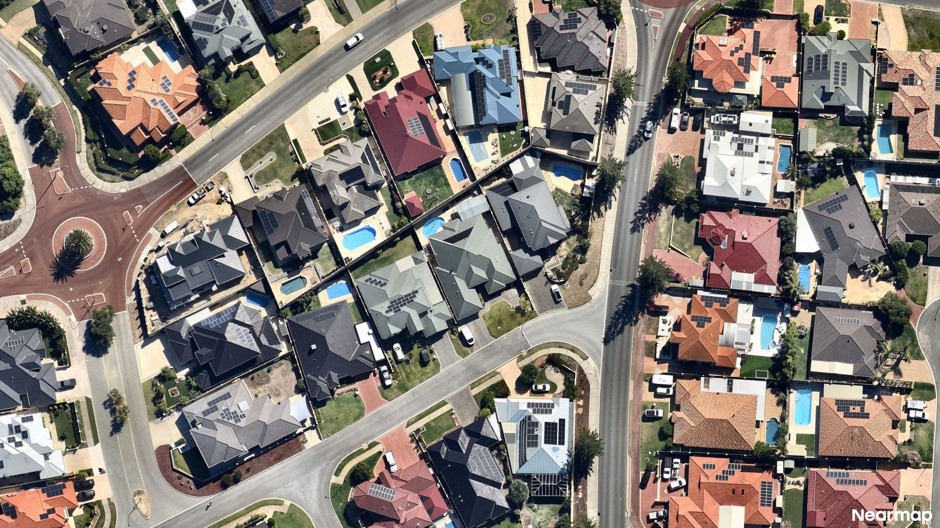 Vertical aerial view