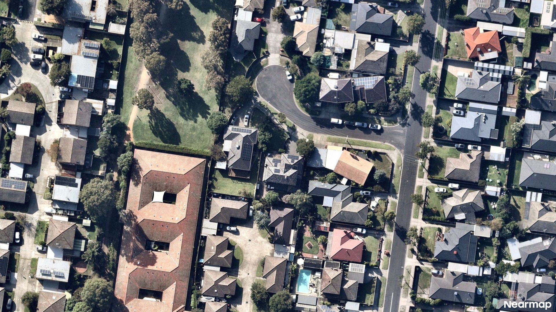 Vertical aerial view