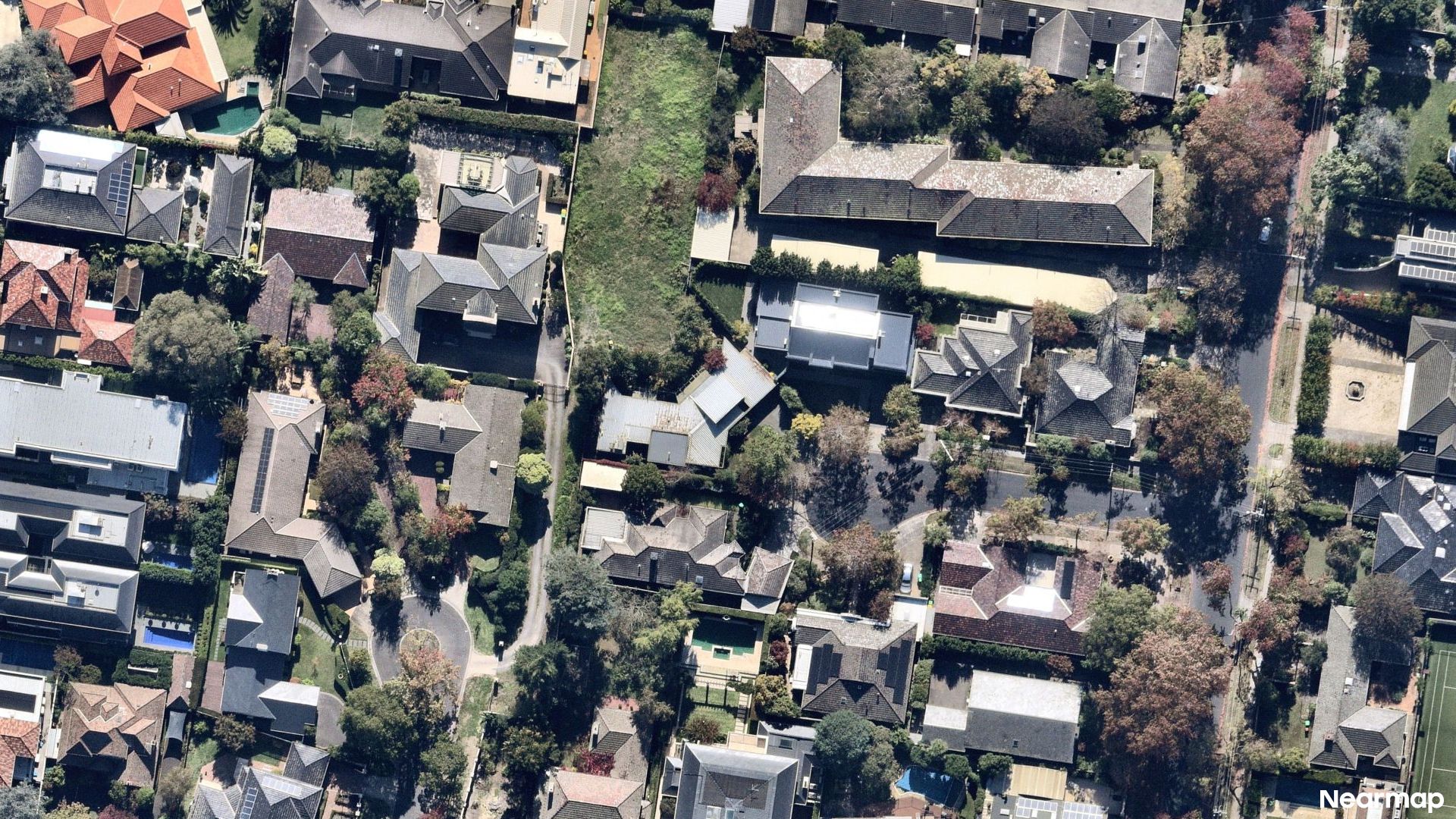 Vertical aerial view