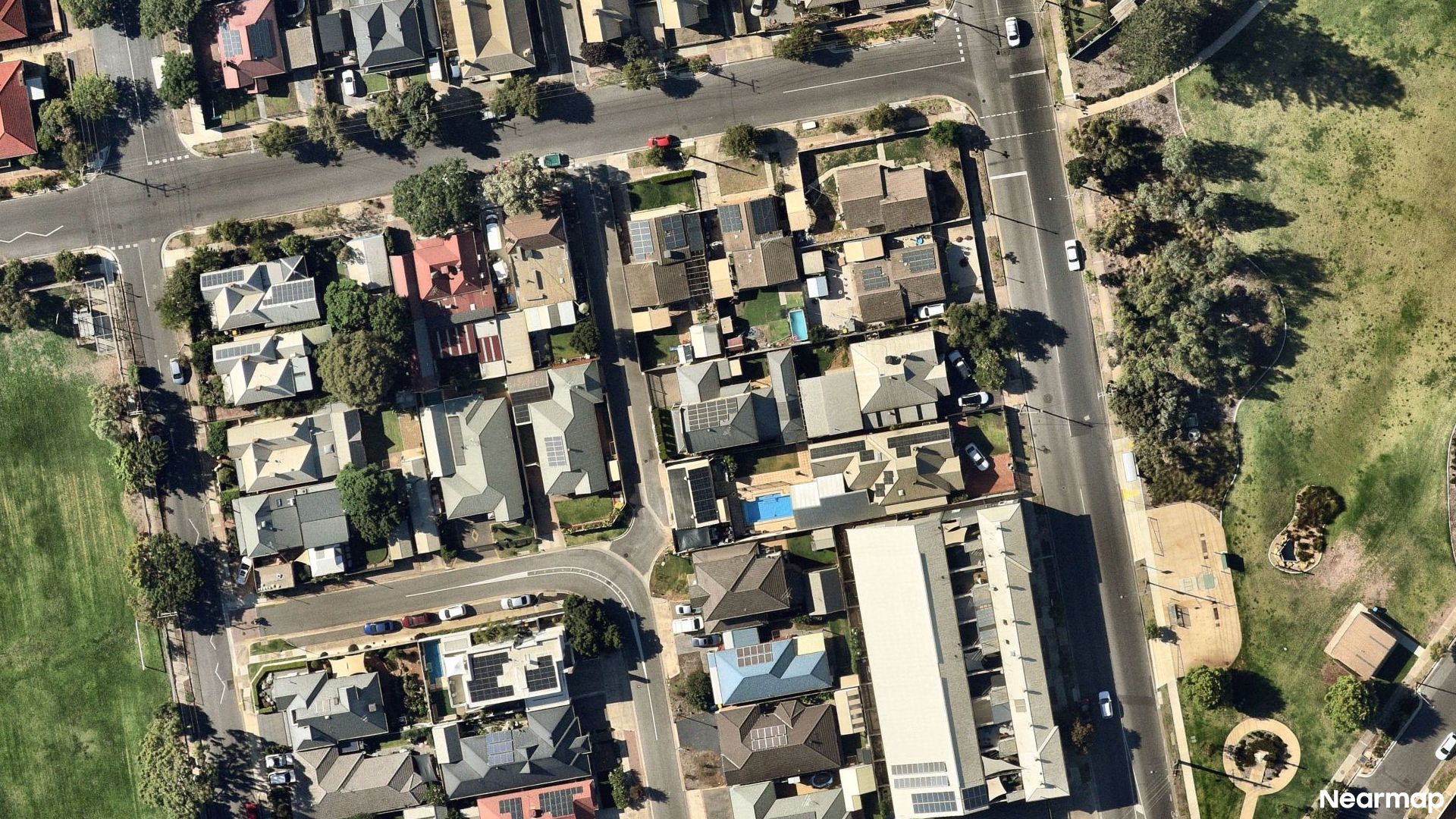 Vertical aerial view