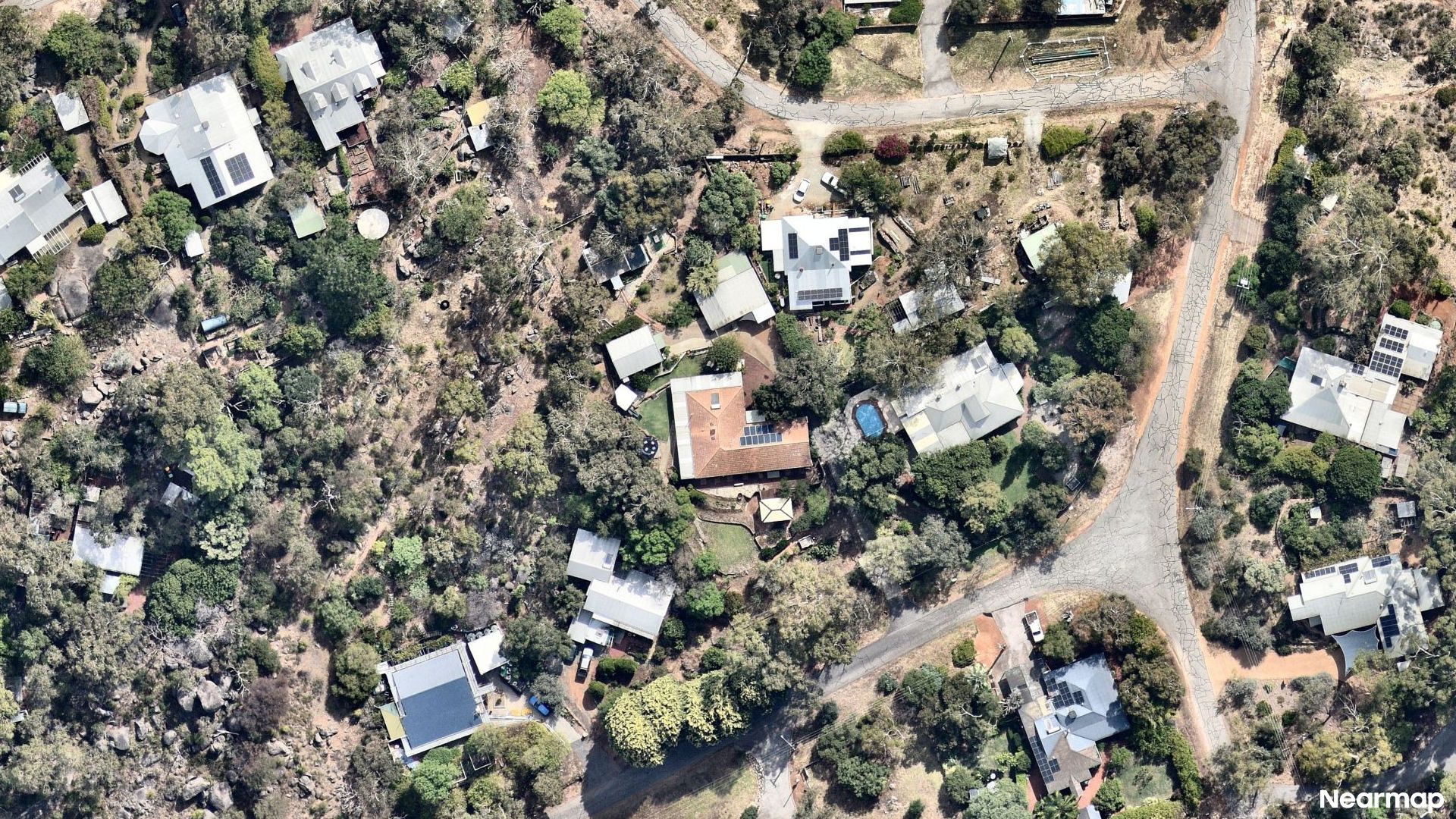 Vertical aerial view