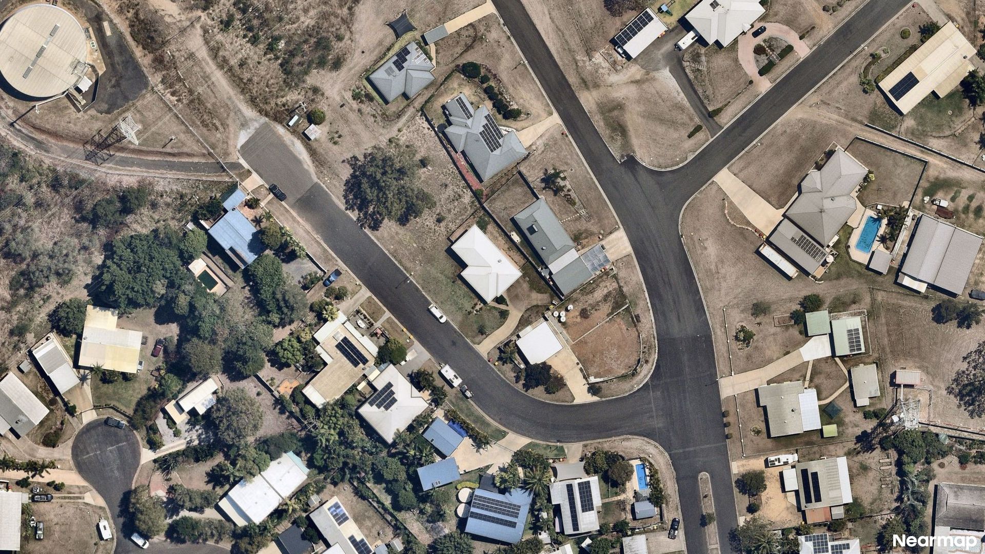 Vertical aerial view