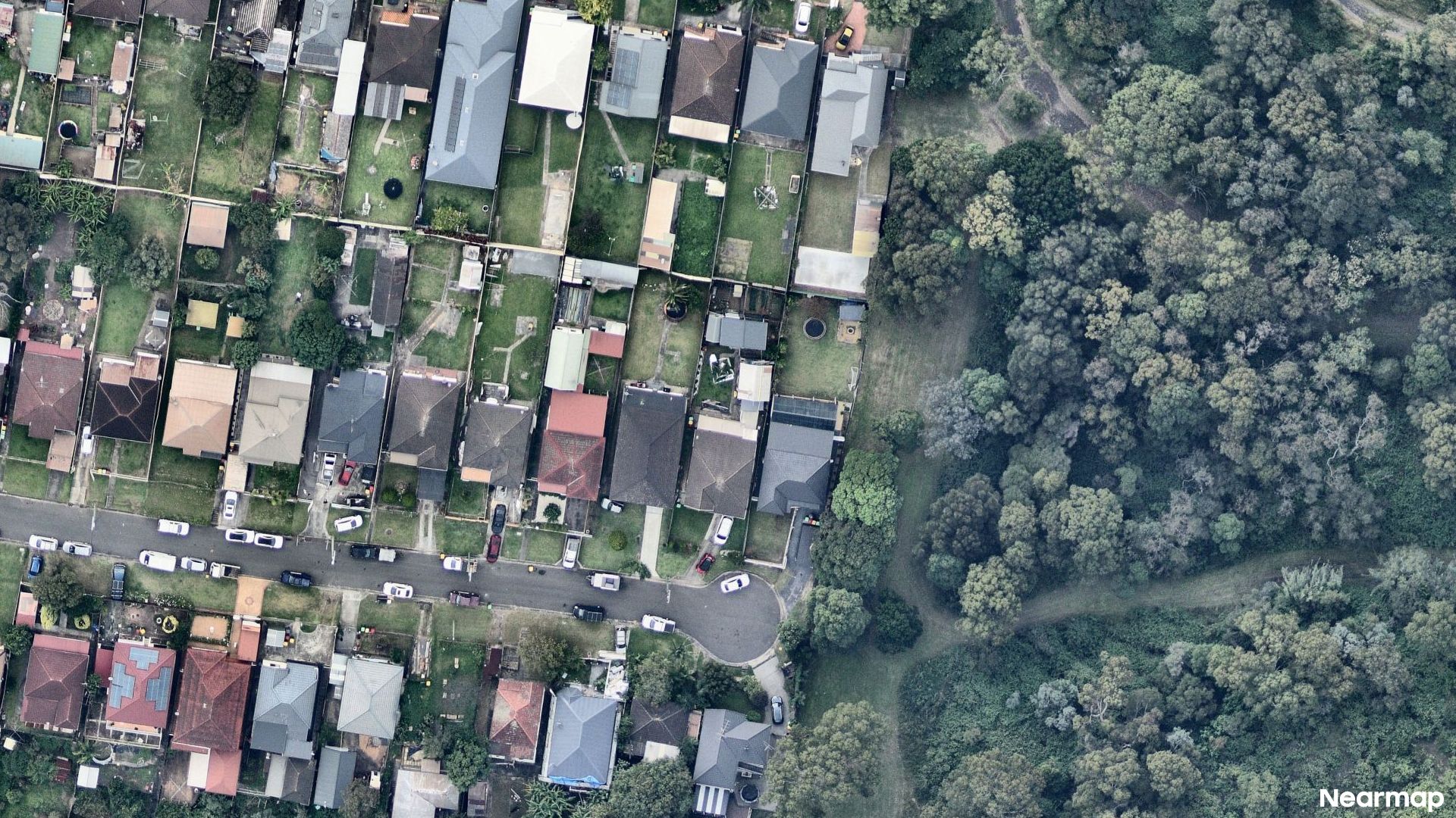 Vertical aerial view