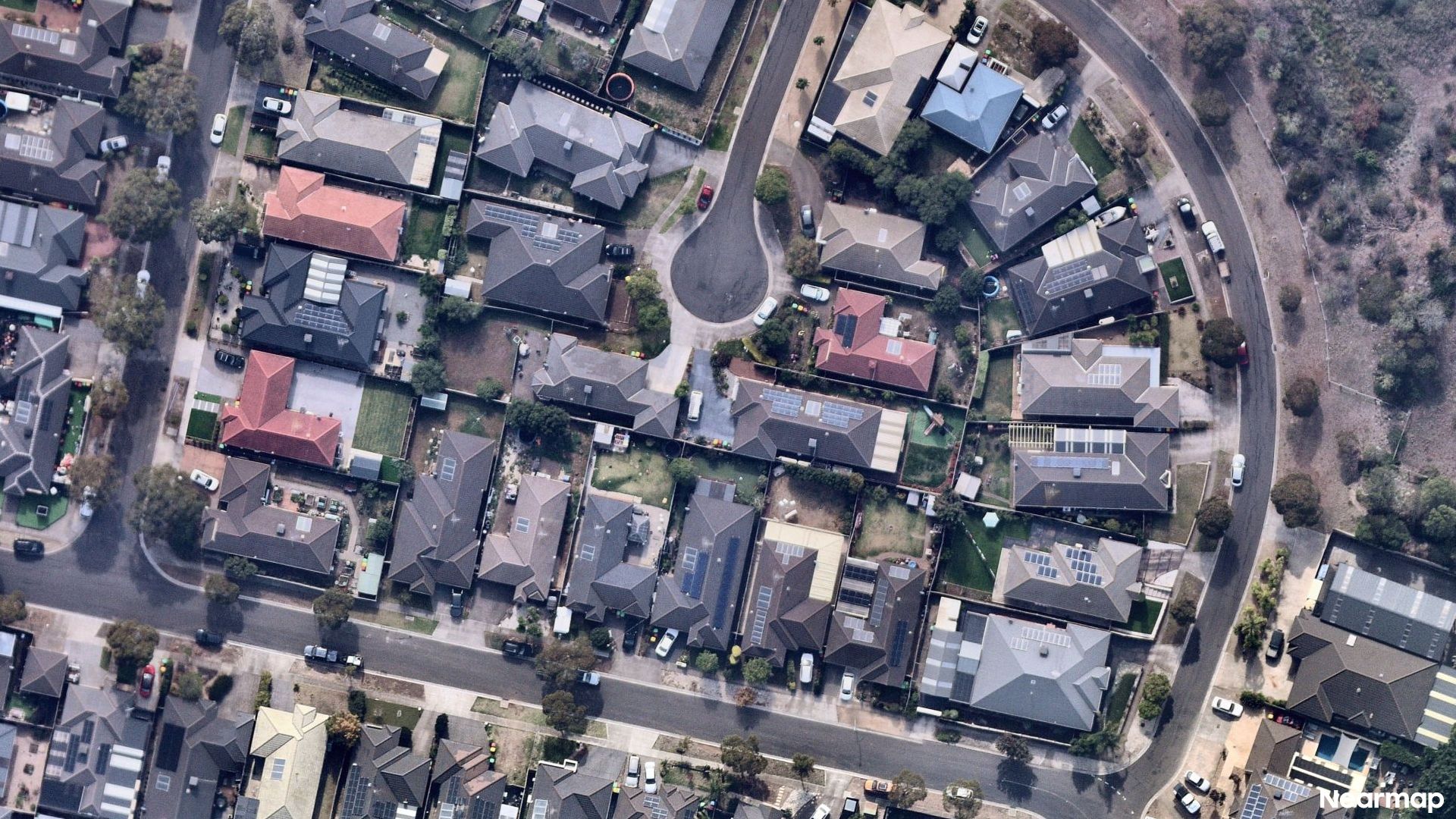 Vertical aerial view