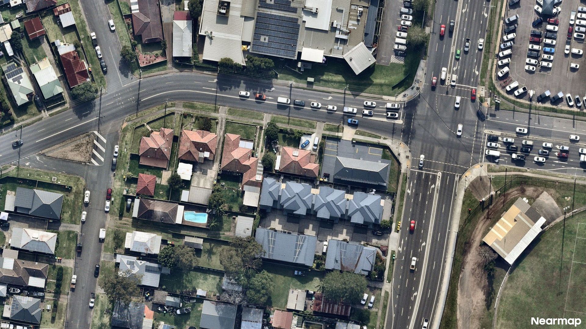 Vertical aerial view
