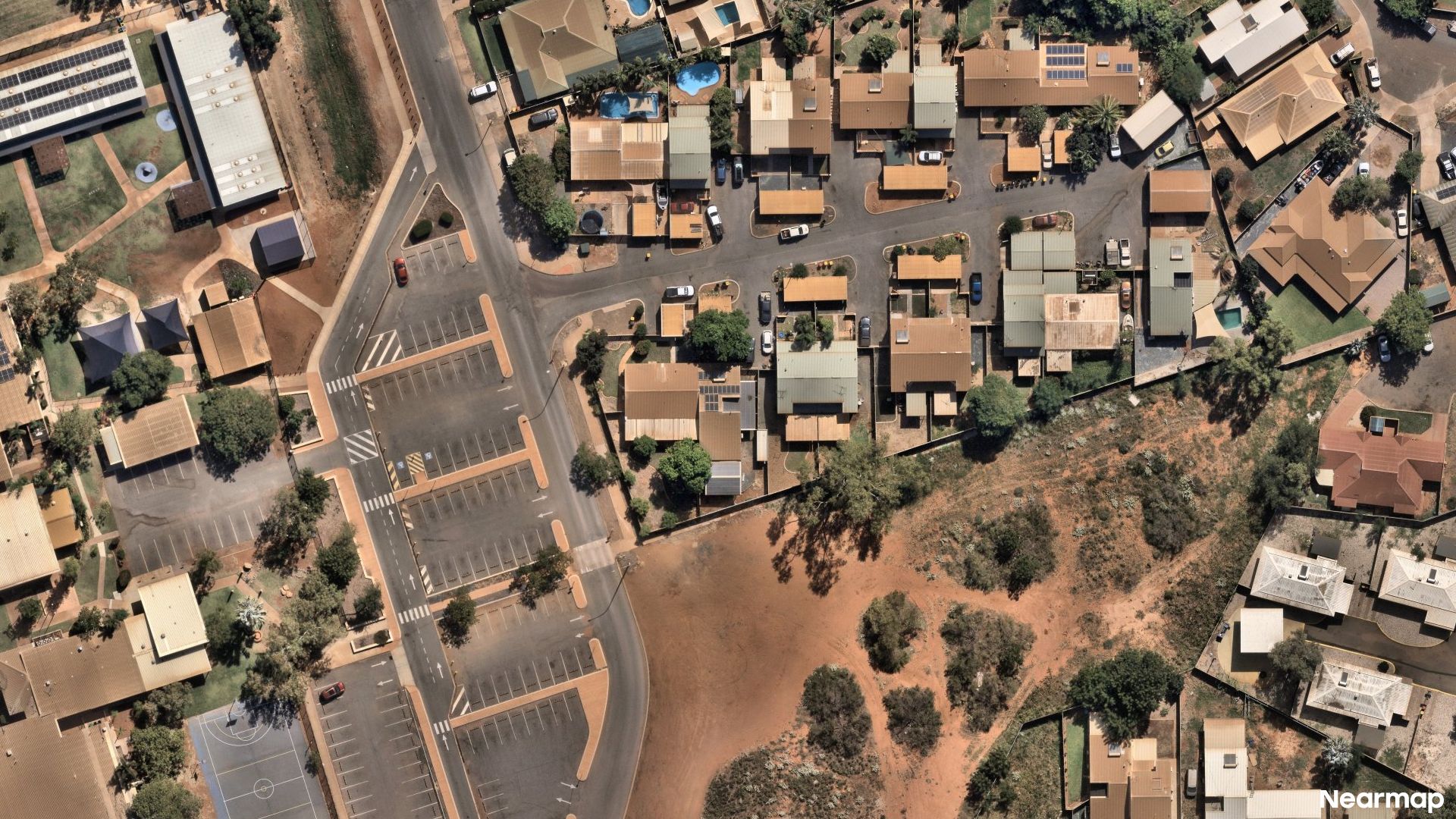 Vertical aerial view