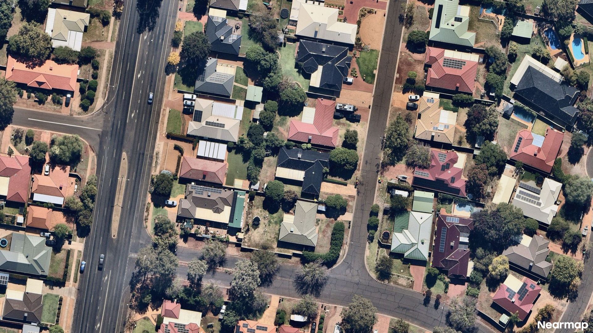 Vertical aerial view