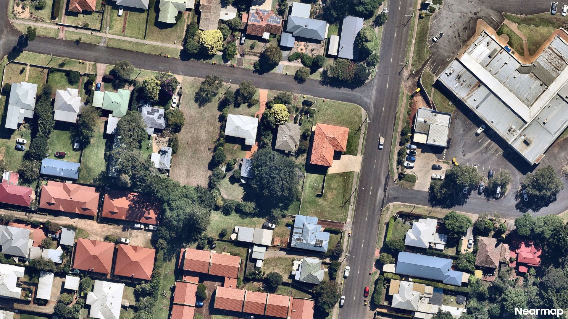 Vertical aerial view