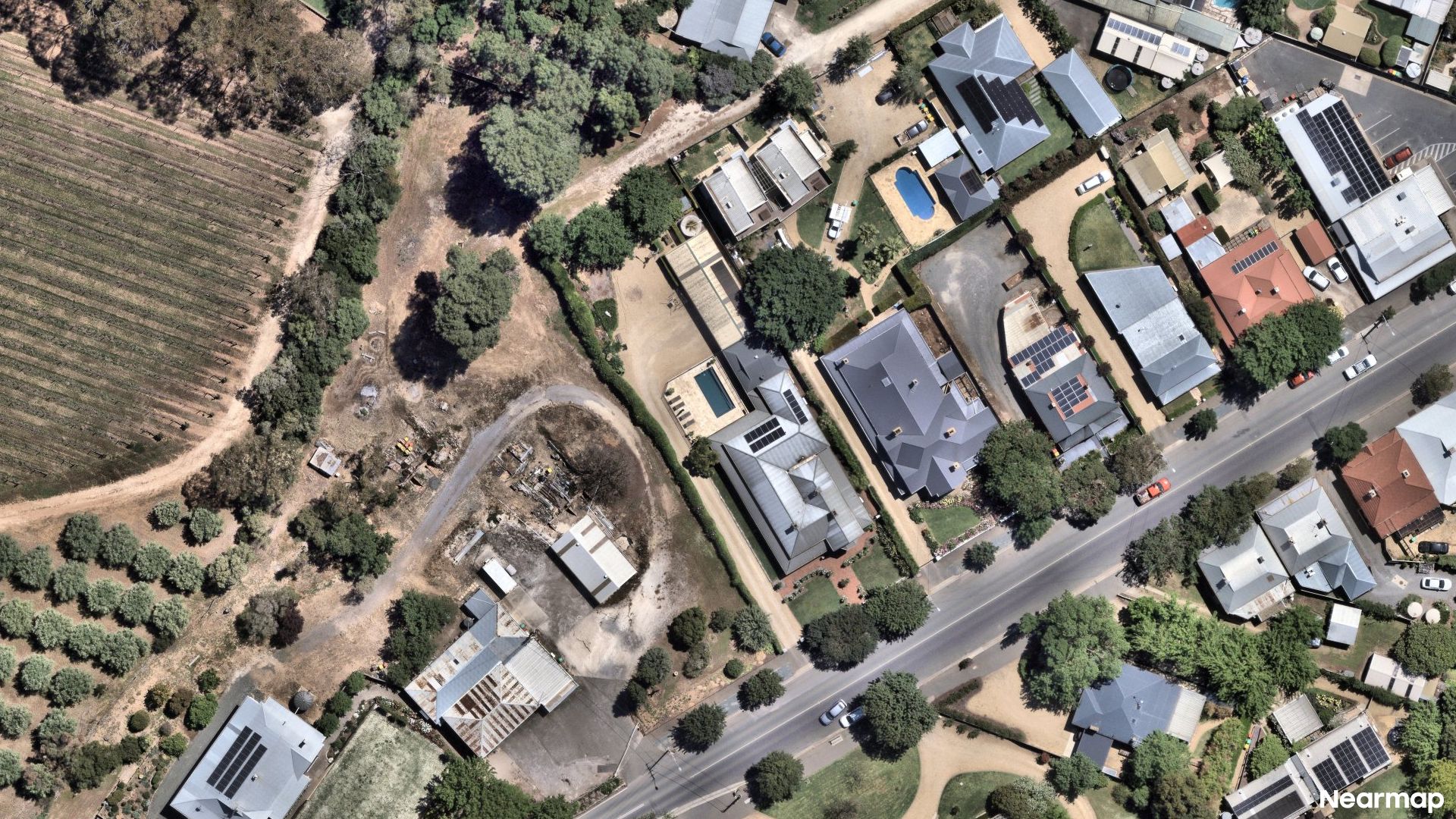 Vertical aerial view