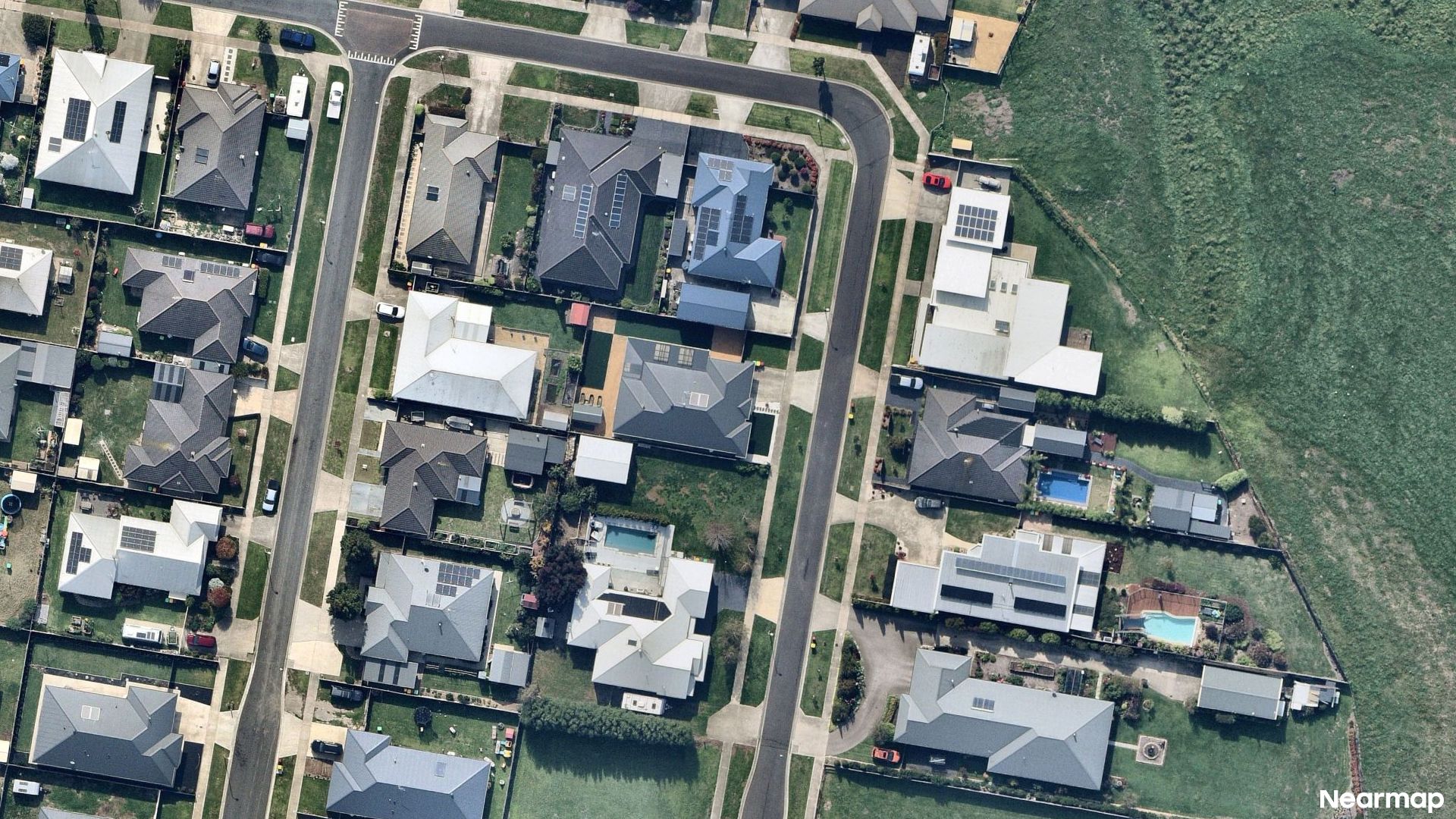 Vertical aerial view