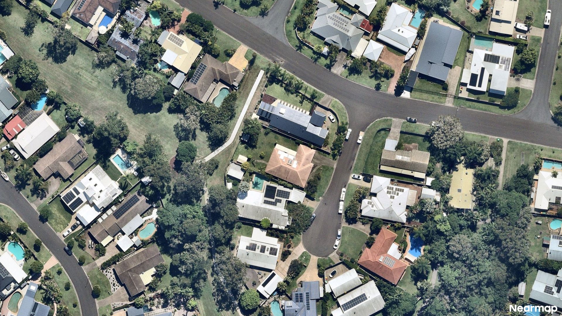 Vertical aerial view