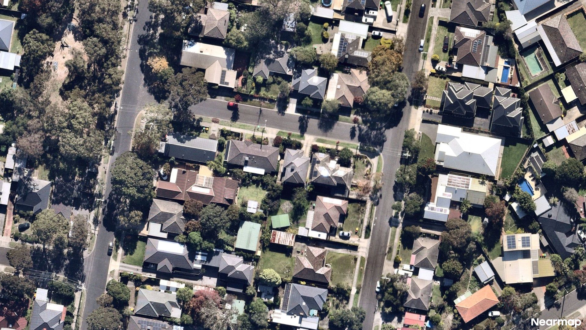 Vertical aerial view