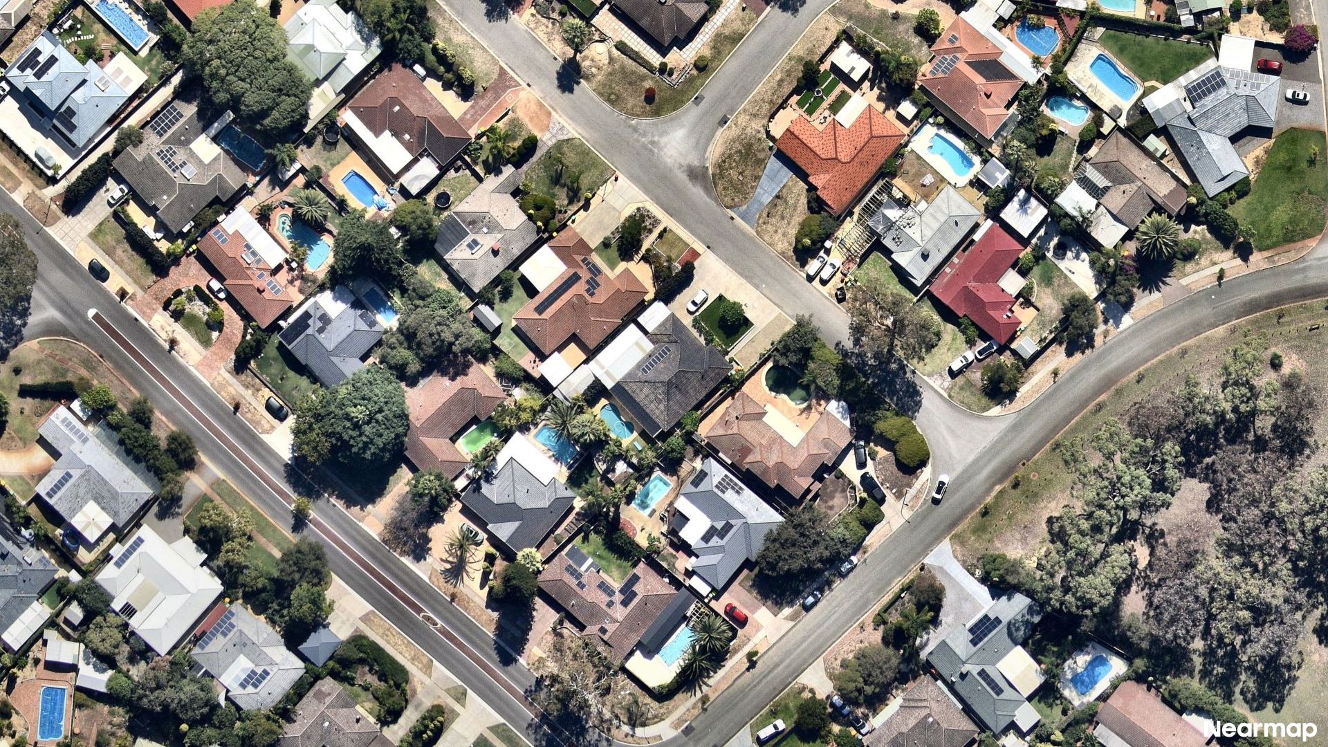 Vertical aerial view
