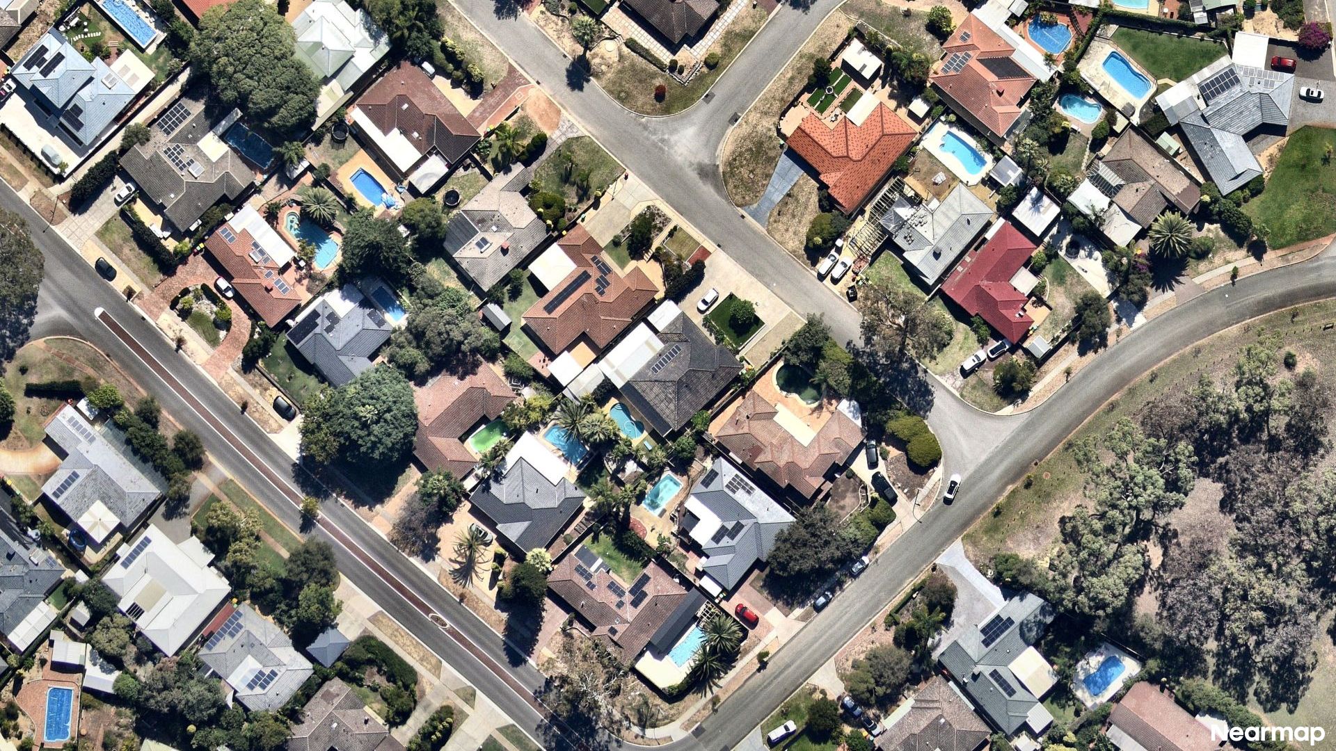 Vertical aerial view