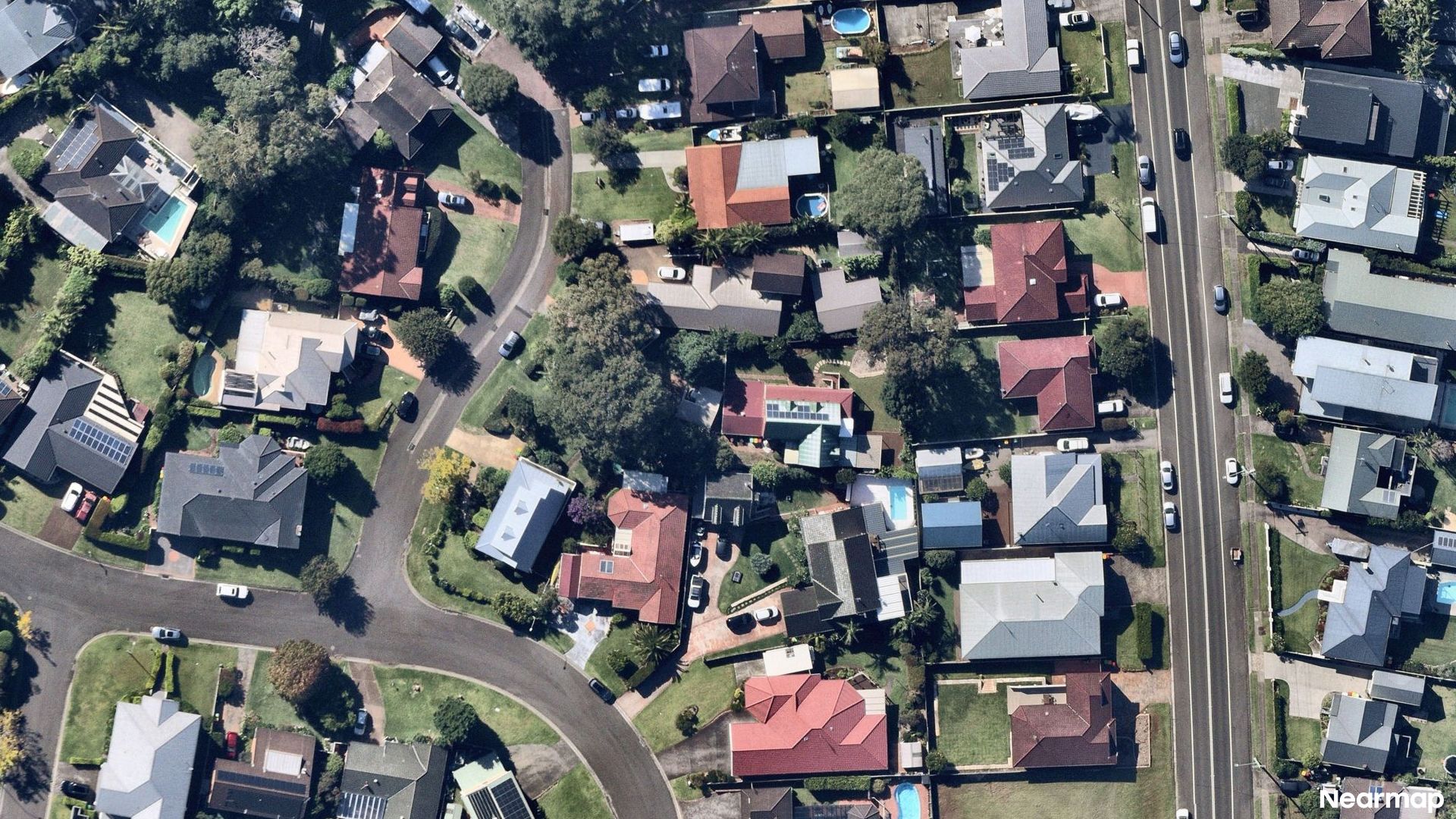Vertical aerial view