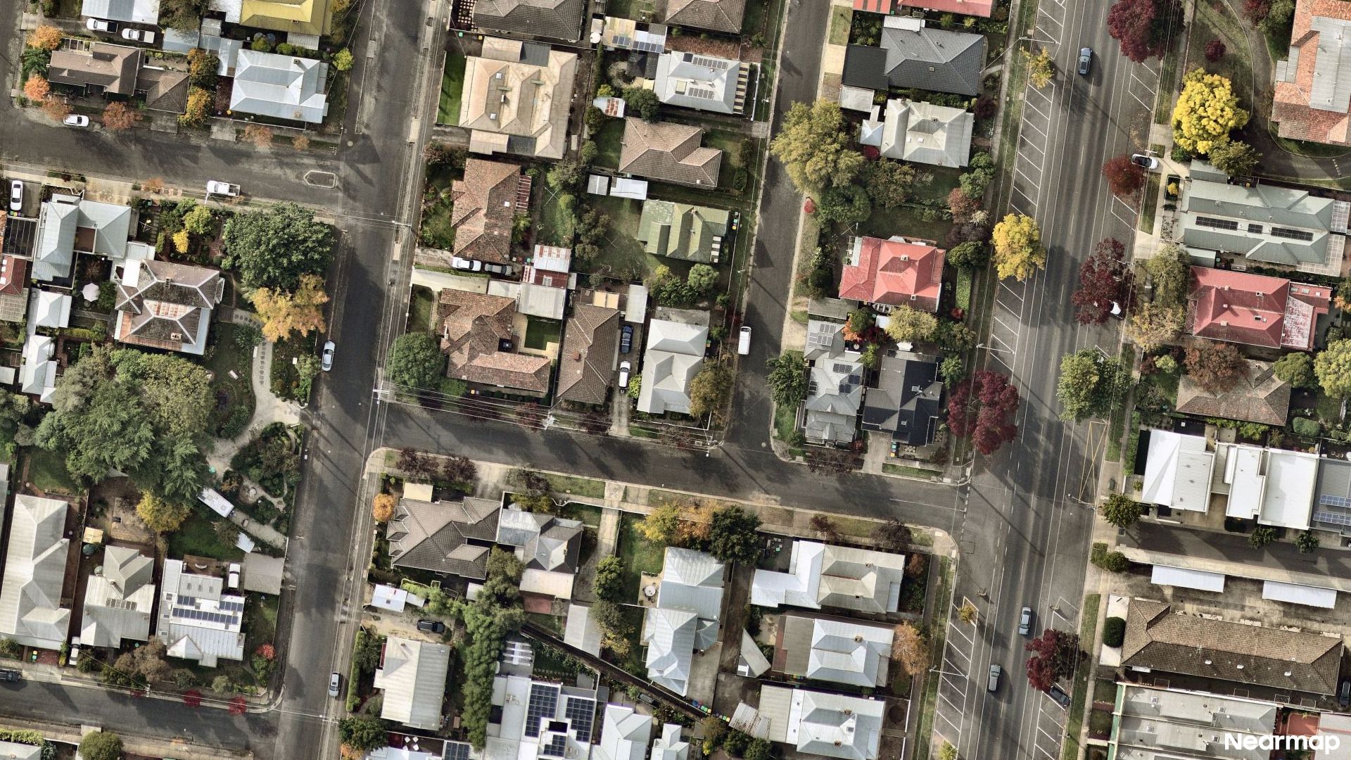 Vertical aerial view