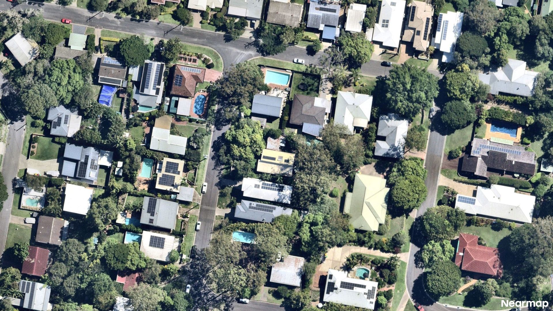 Vertical aerial view