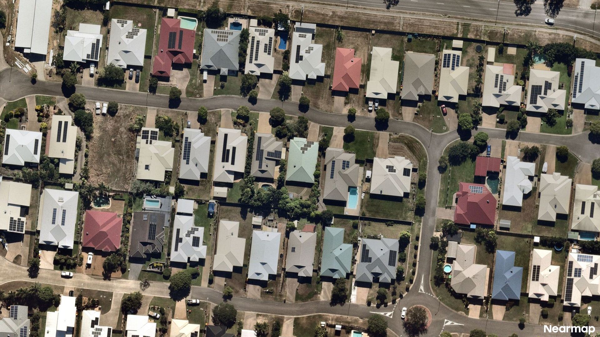 Vertical aerial view