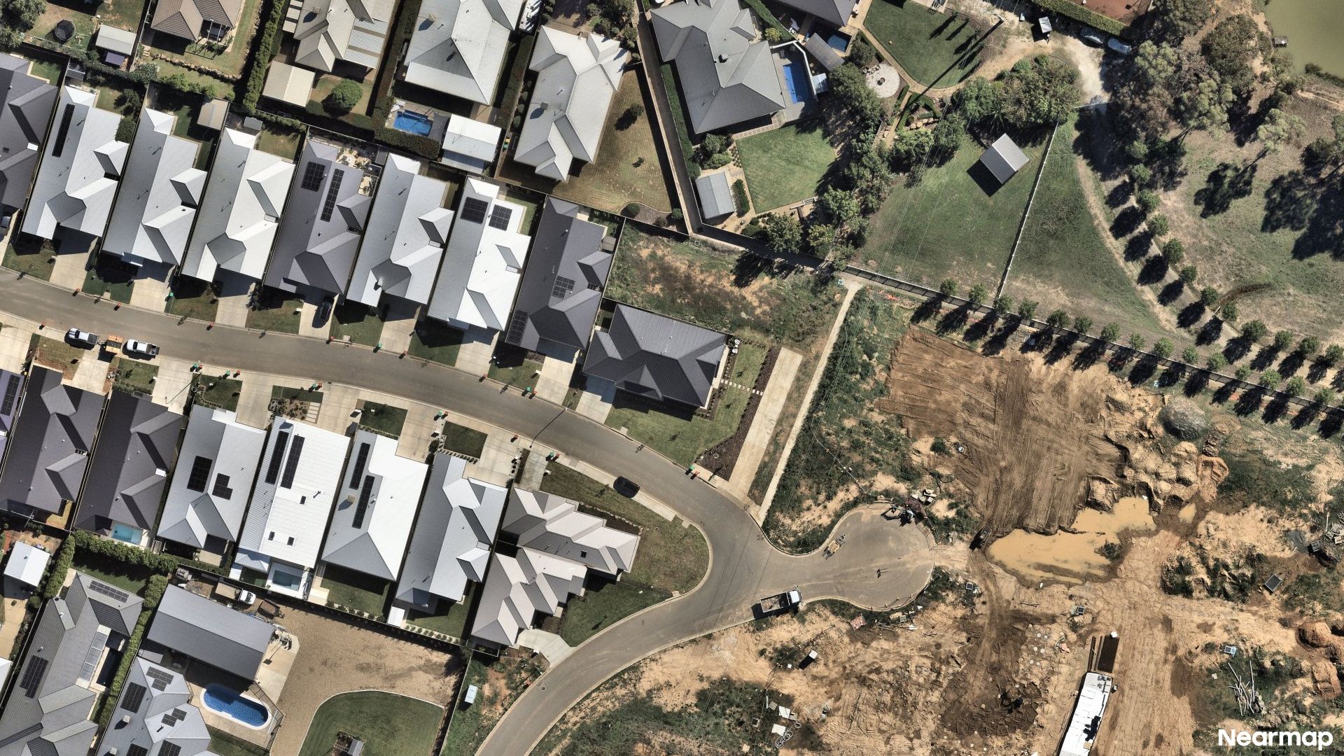 Vertical aerial view