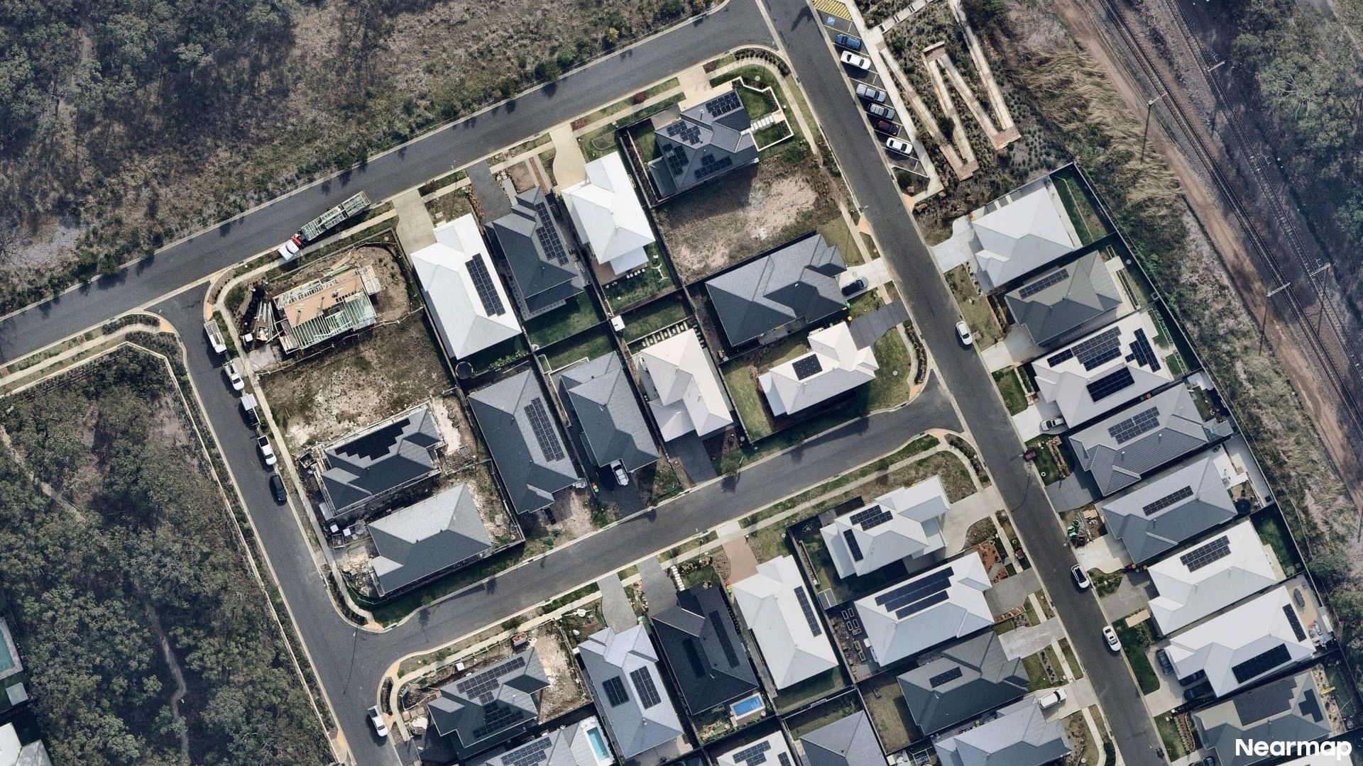 Vertical aerial view