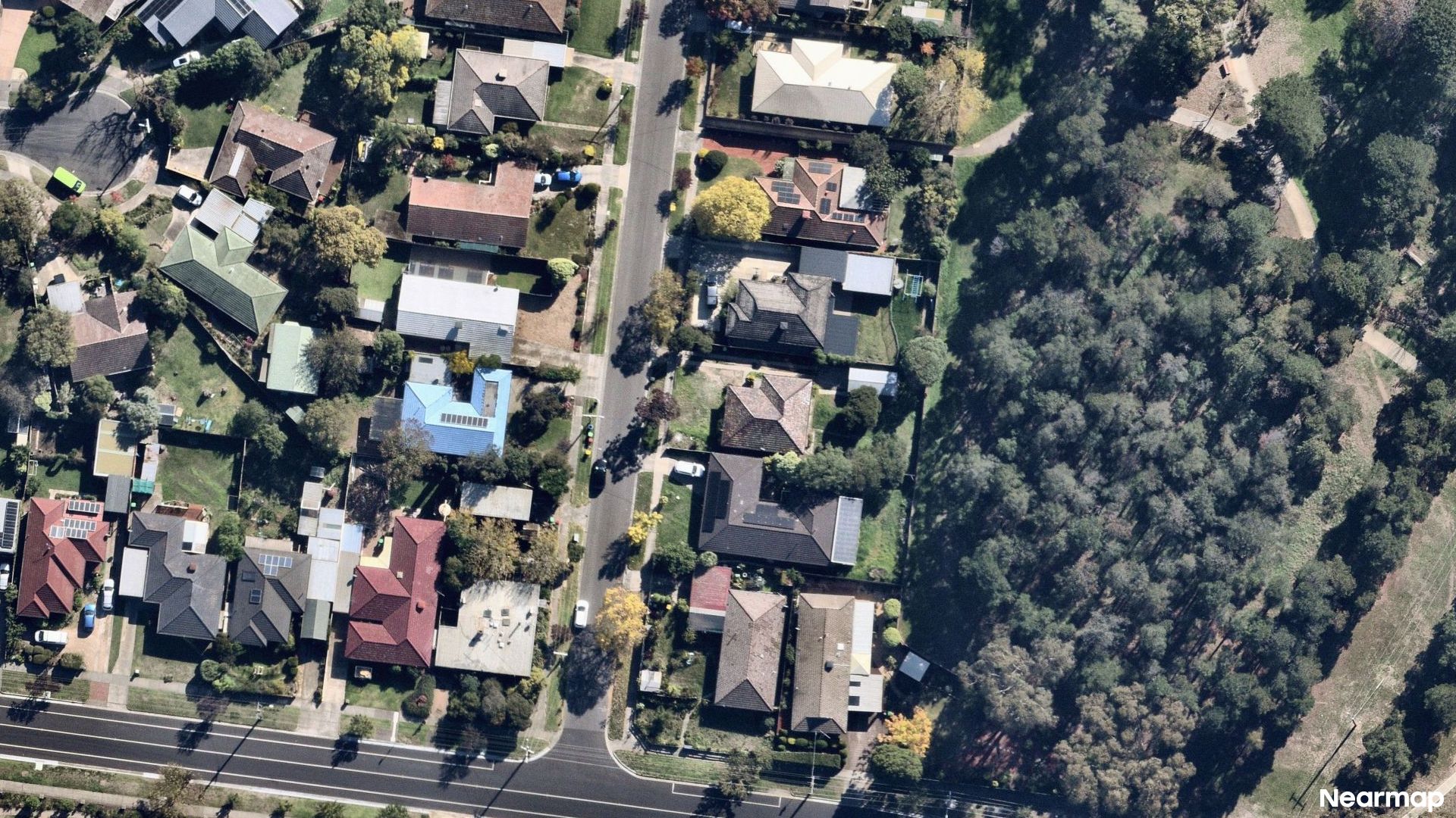 Vertical aerial view