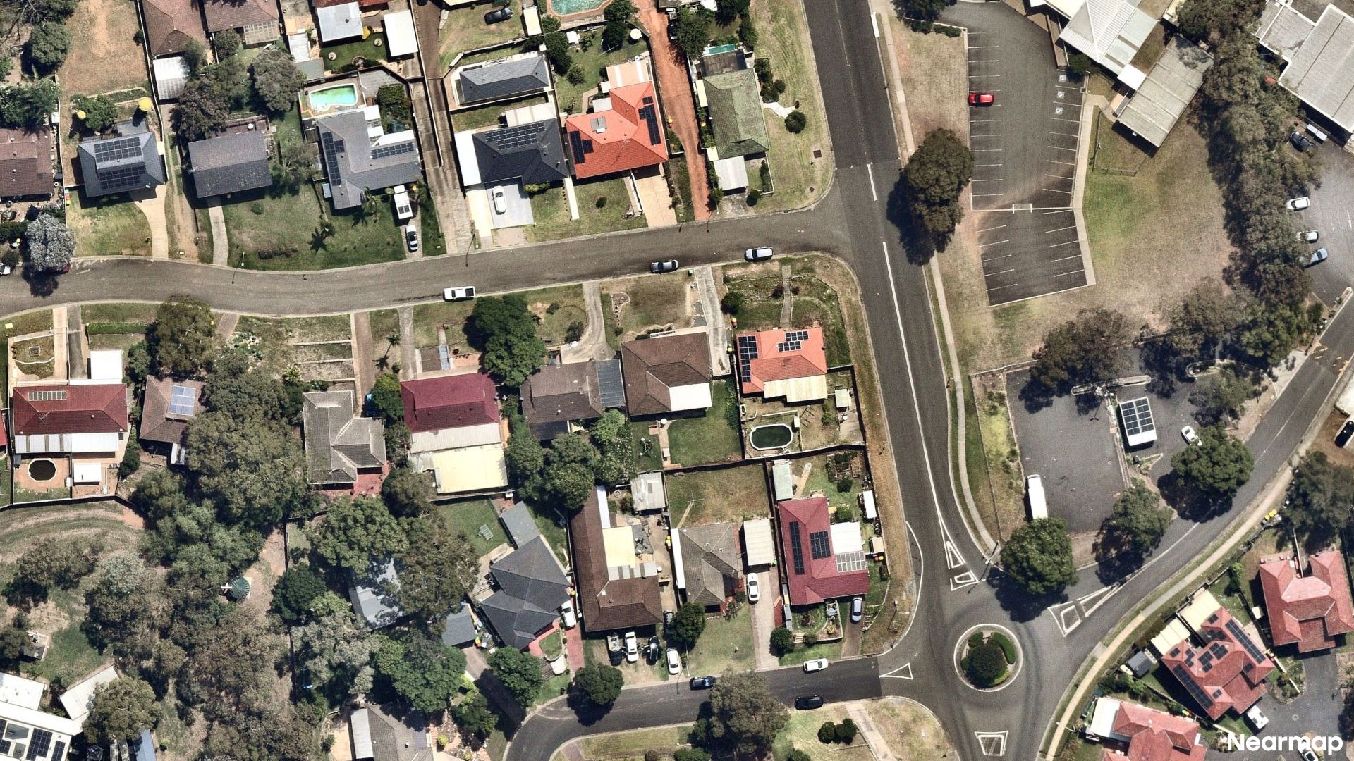Vertical aerial view