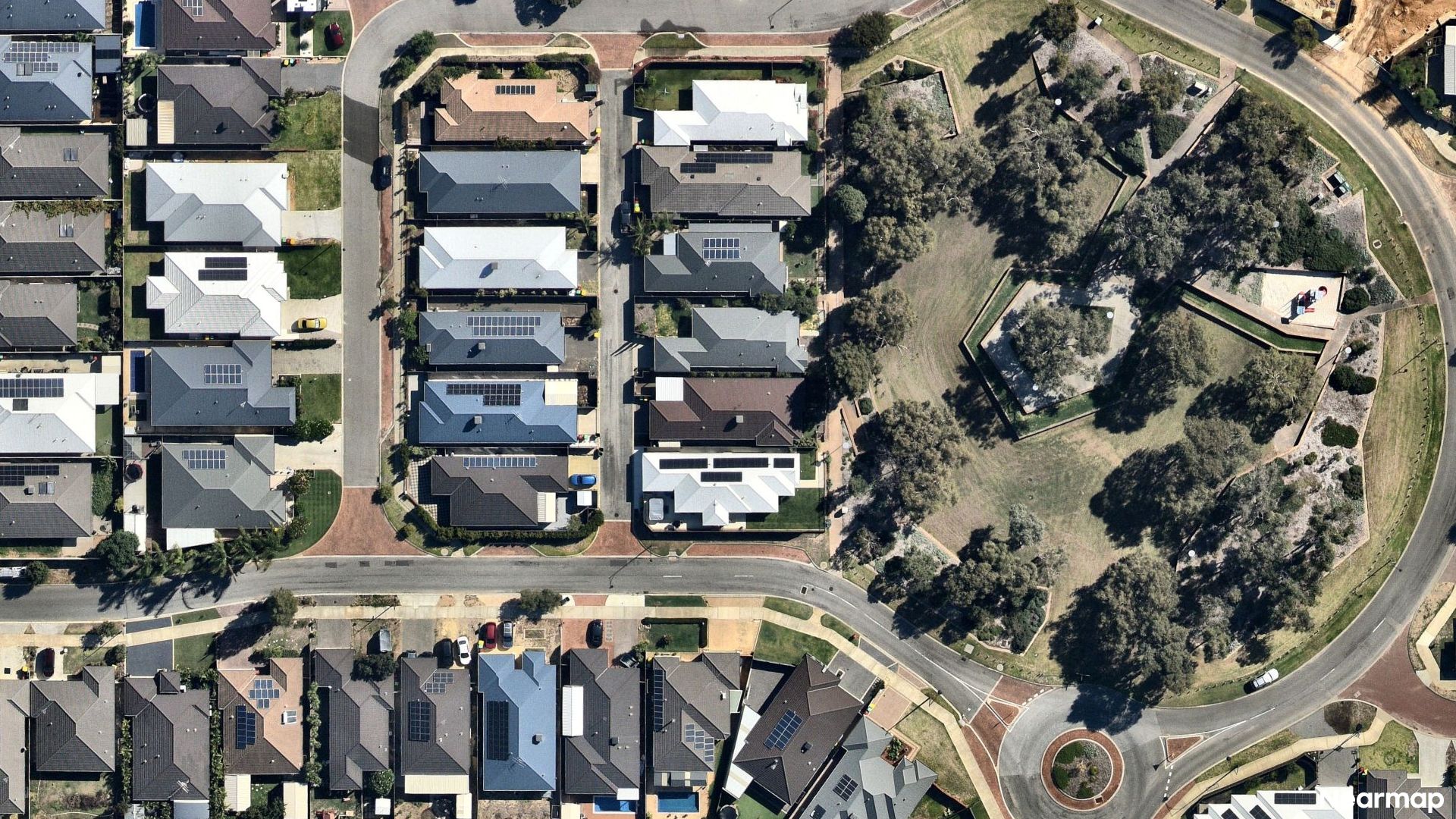 Vertical aerial view