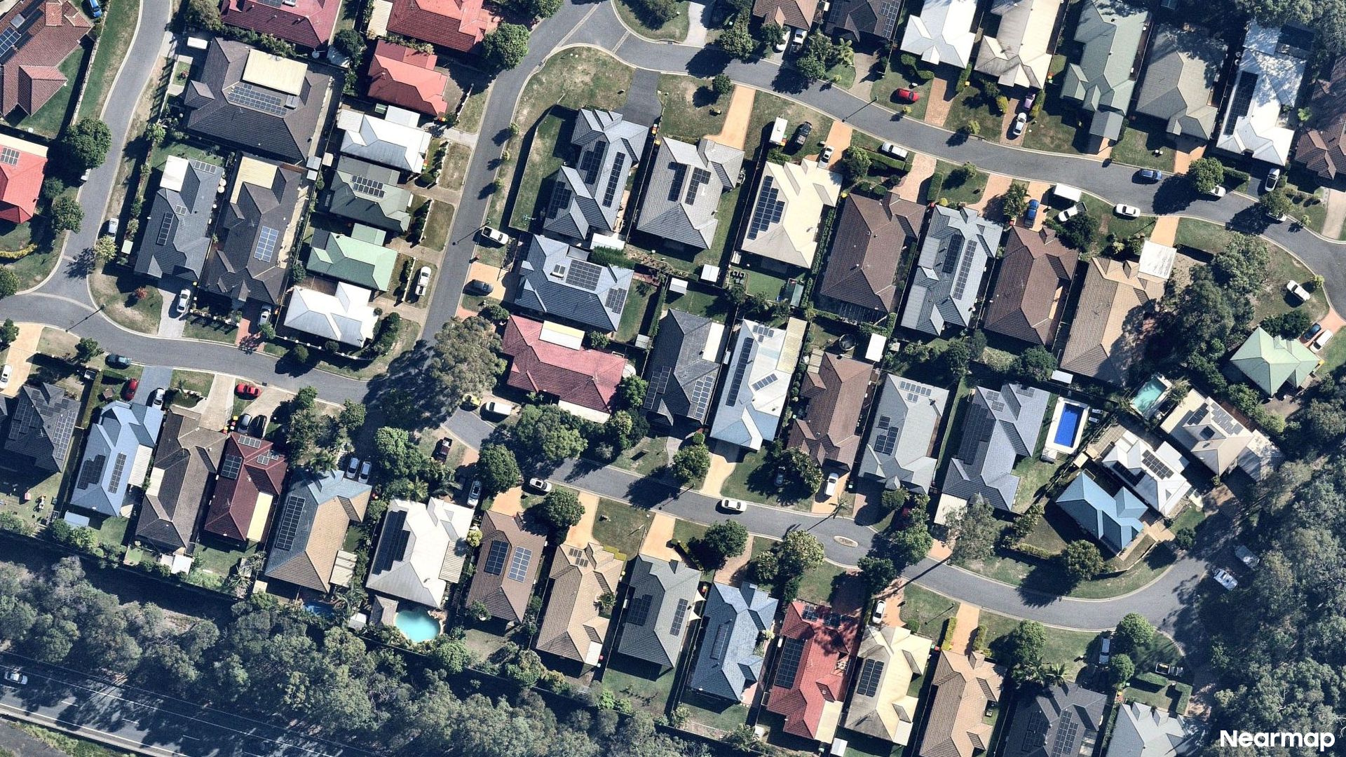 Vertical aerial view