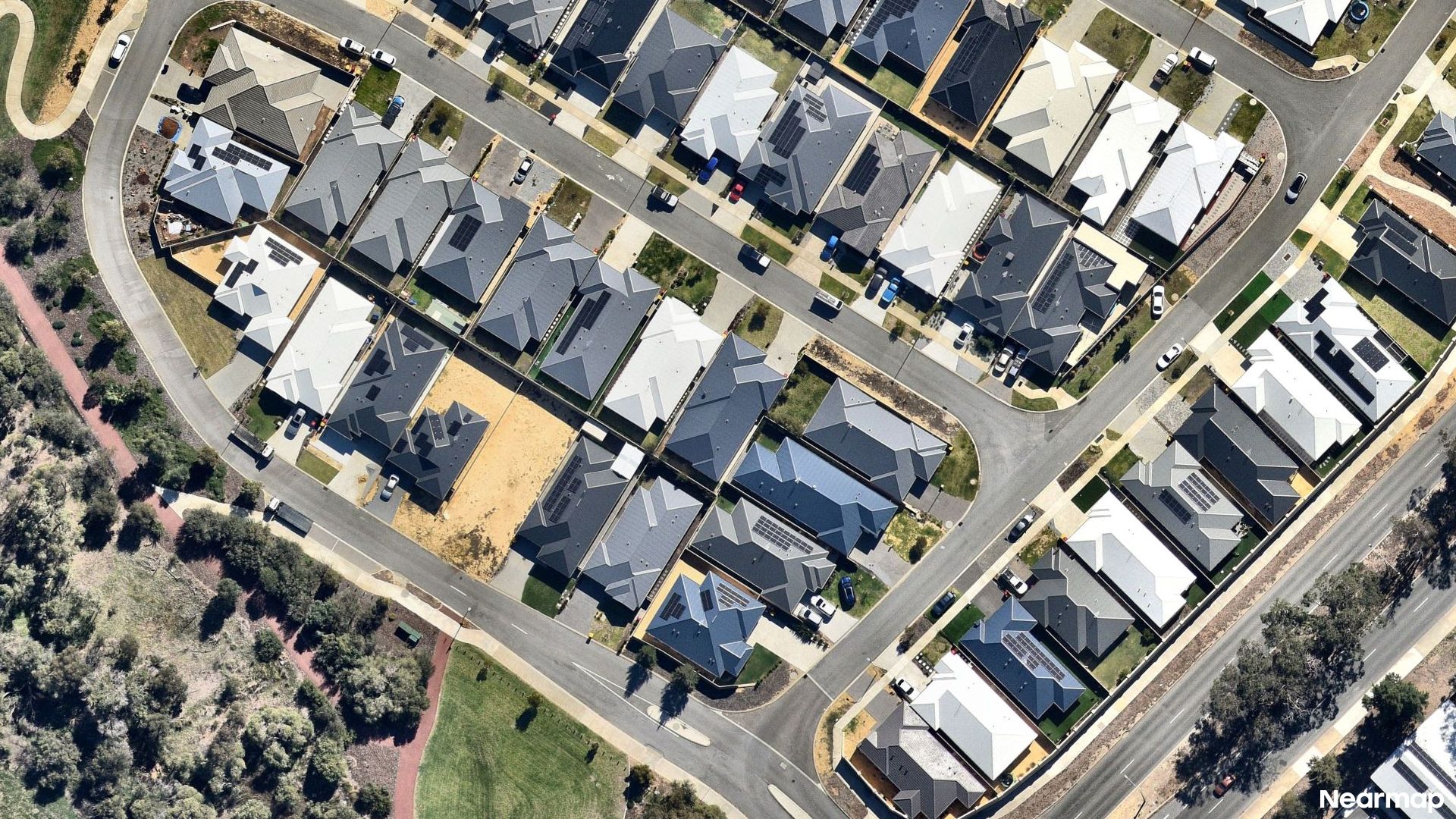 Vertical aerial view