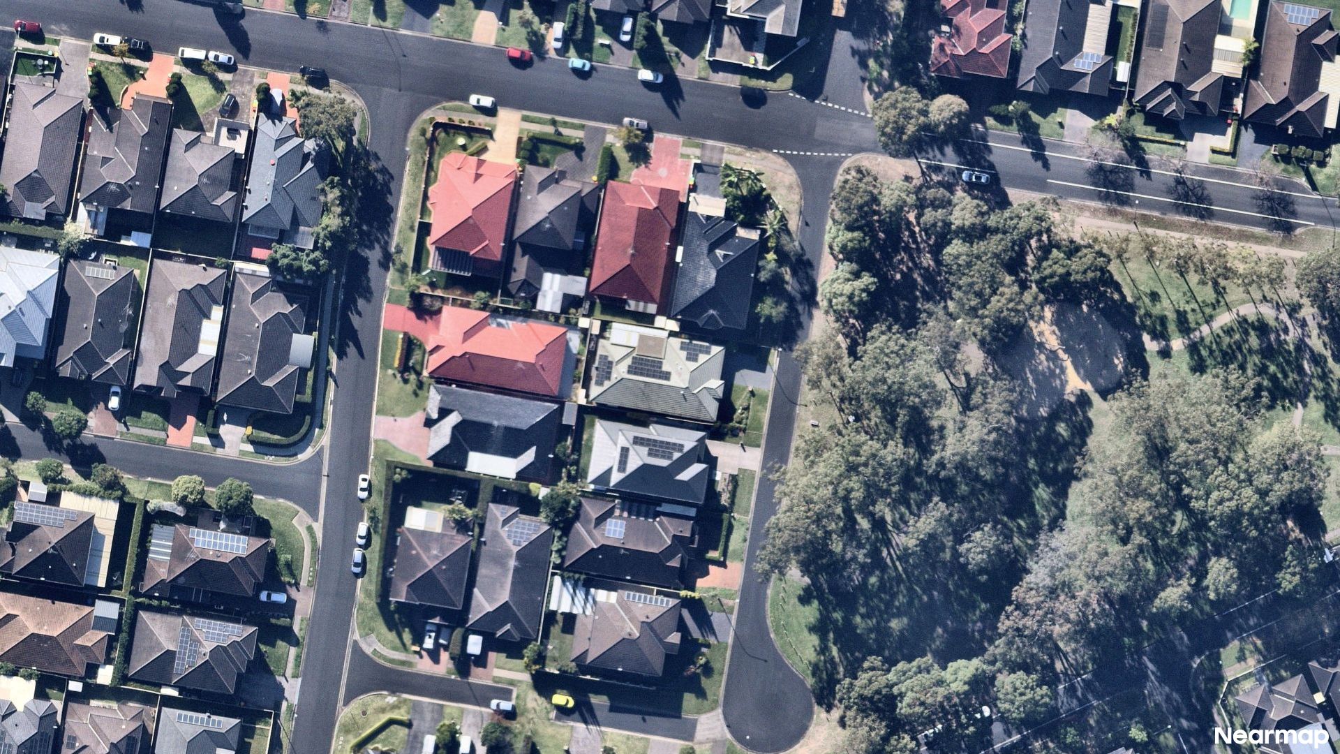 Vertical aerial view