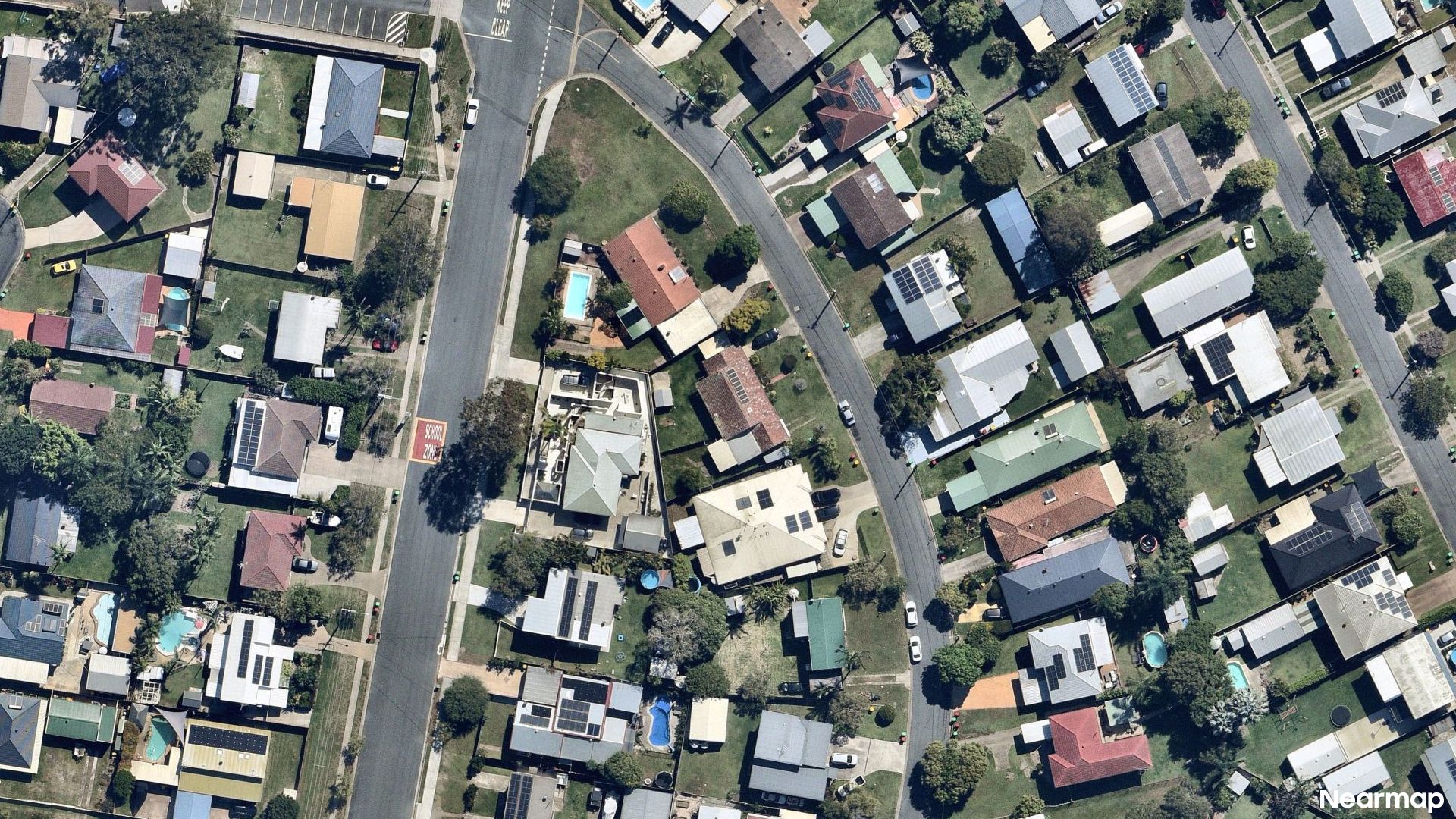 Vertical aerial view