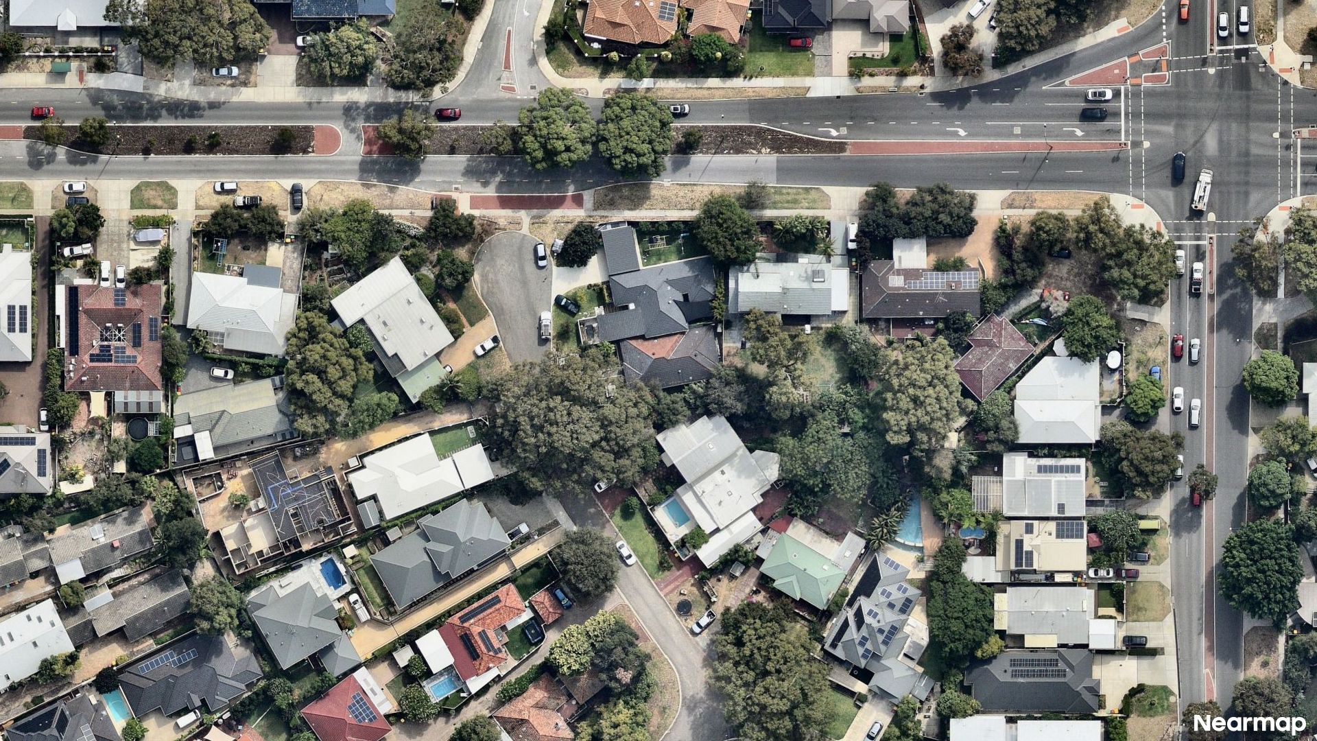 Vertical aerial view