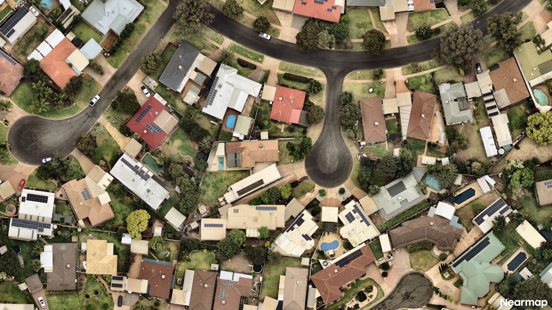 Vertical aerial view