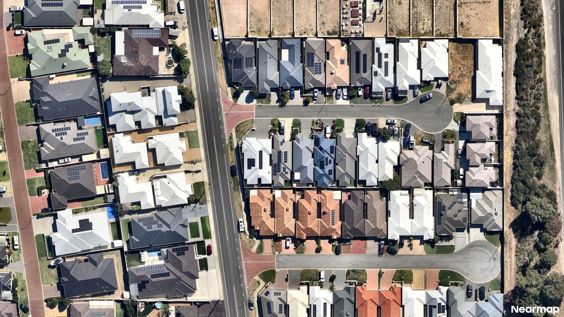Vertical aerial view
