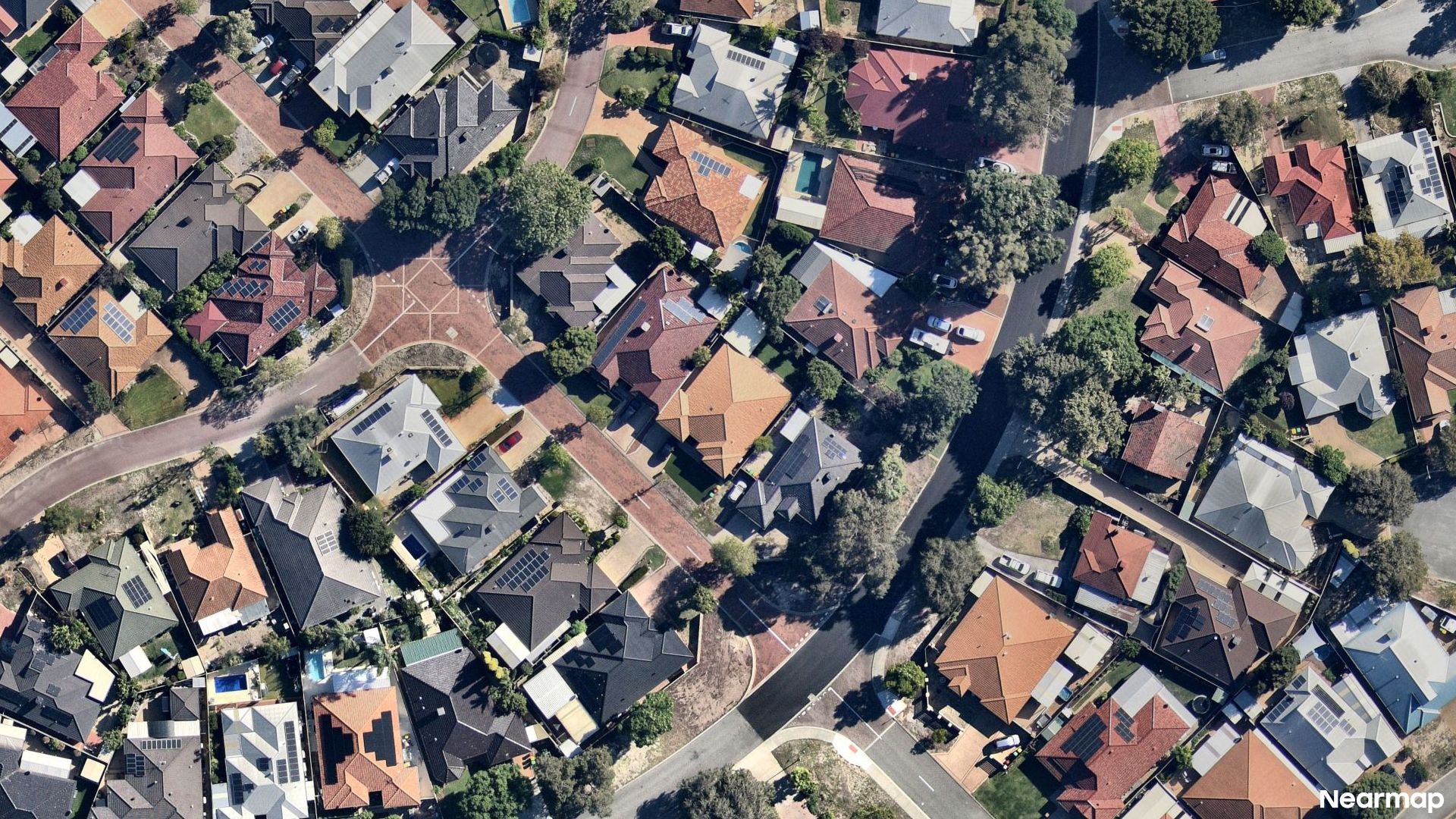 Vertical aerial view