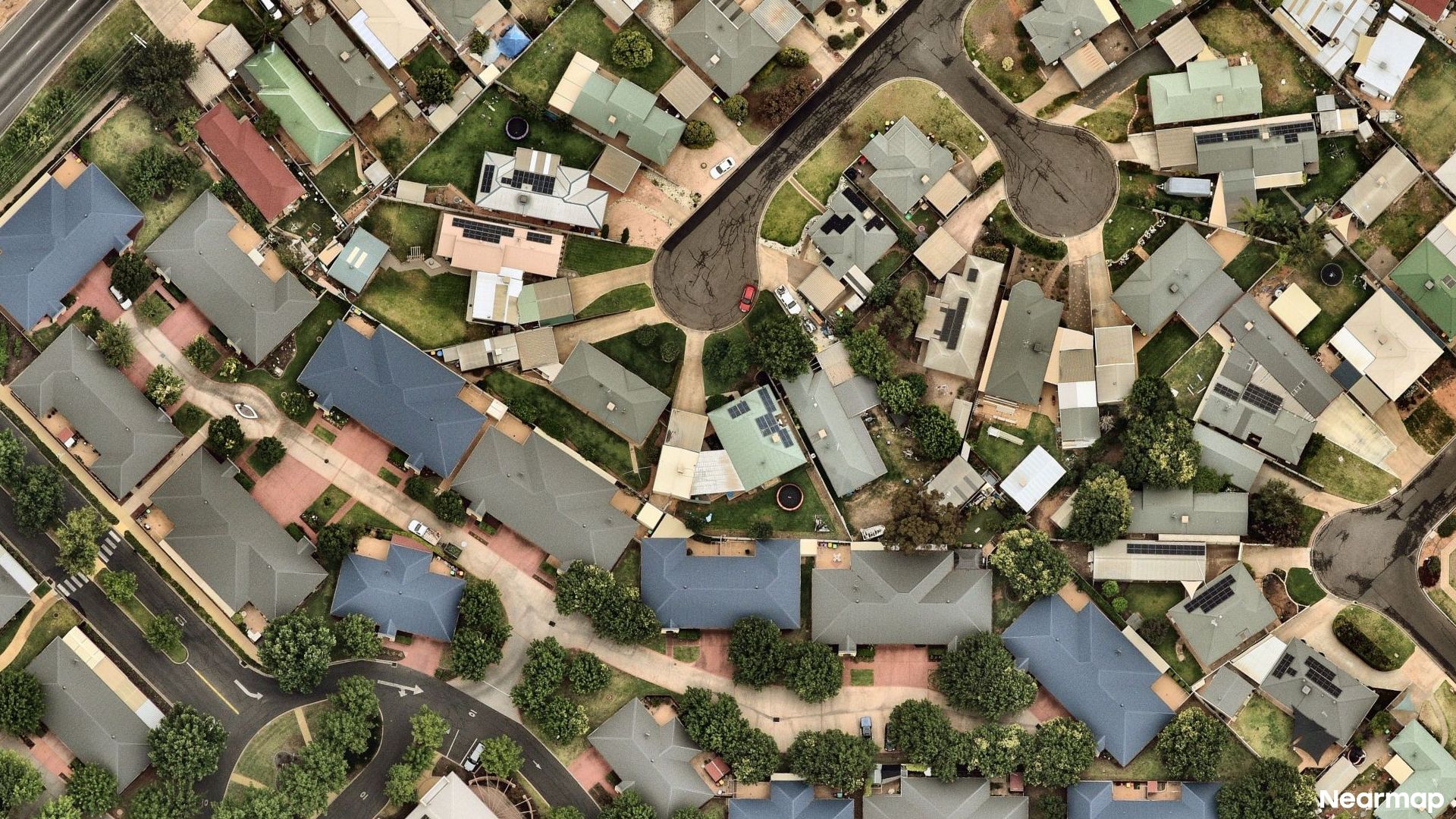 Vertical aerial view