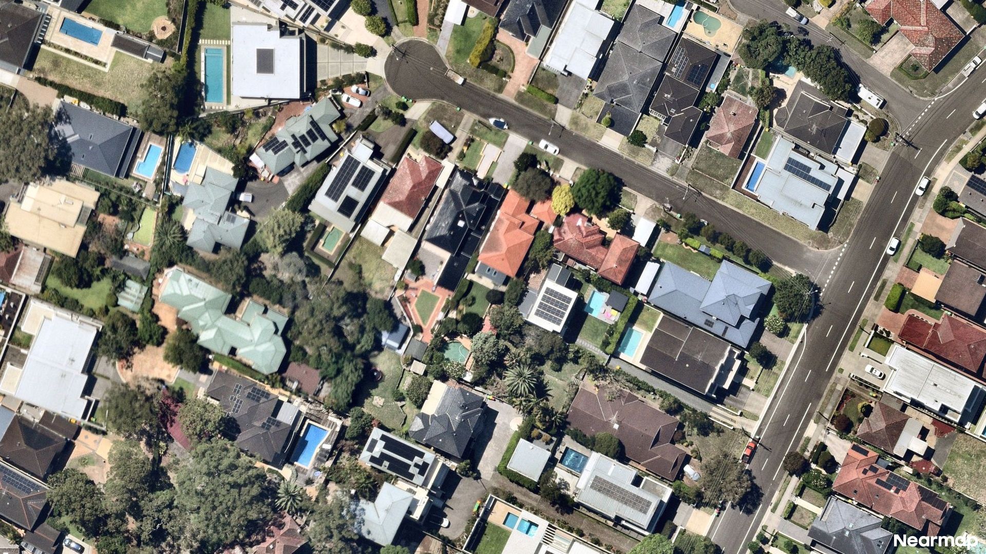 Vertical aerial view
