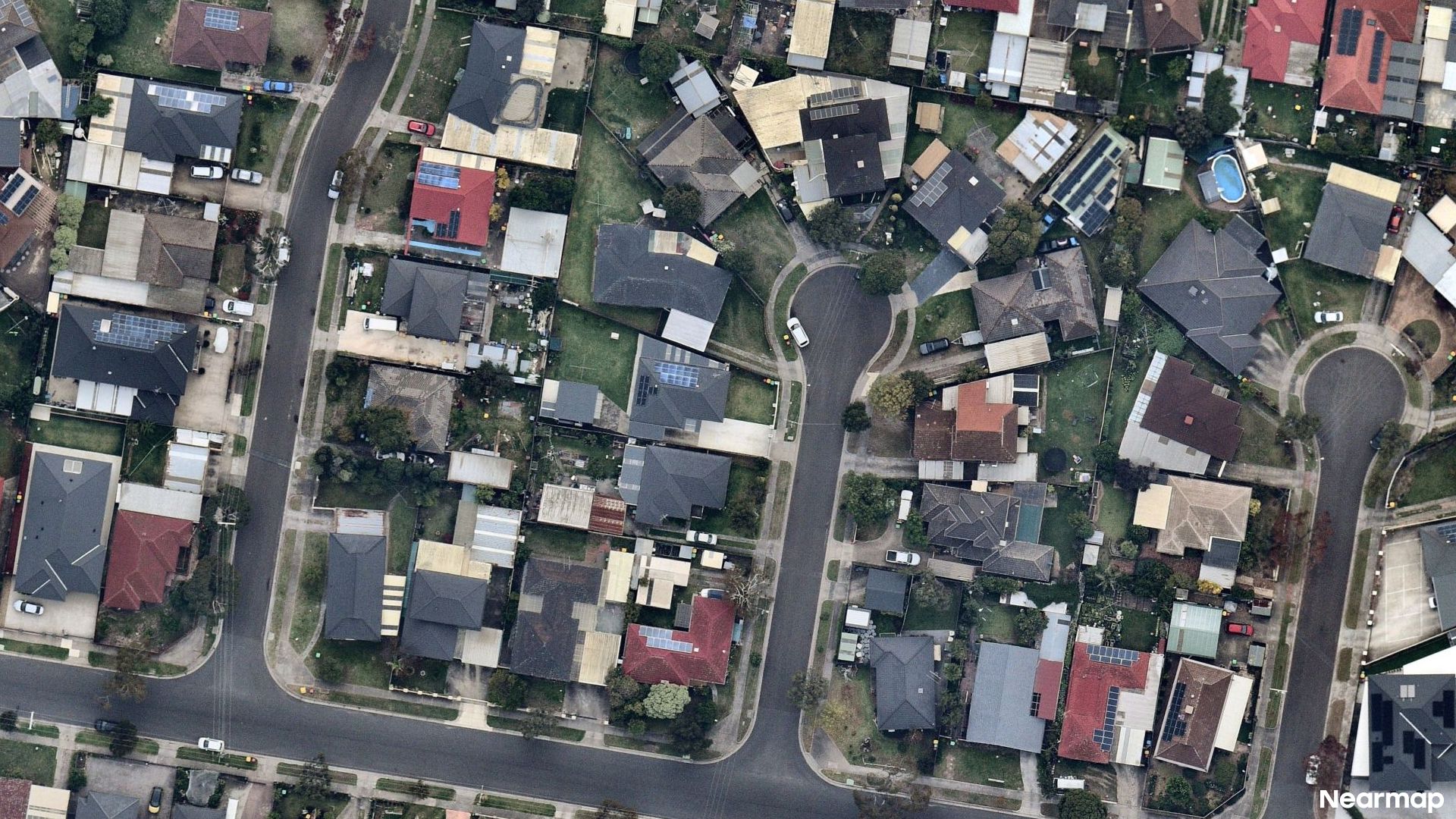 Vertical aerial view