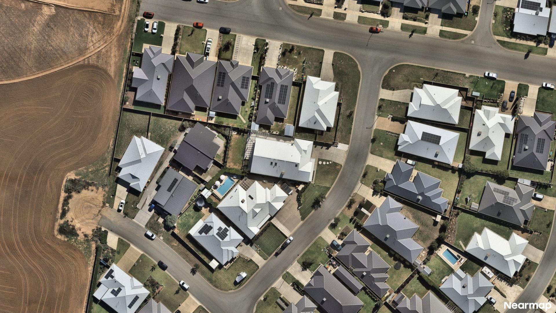 Vertical aerial view