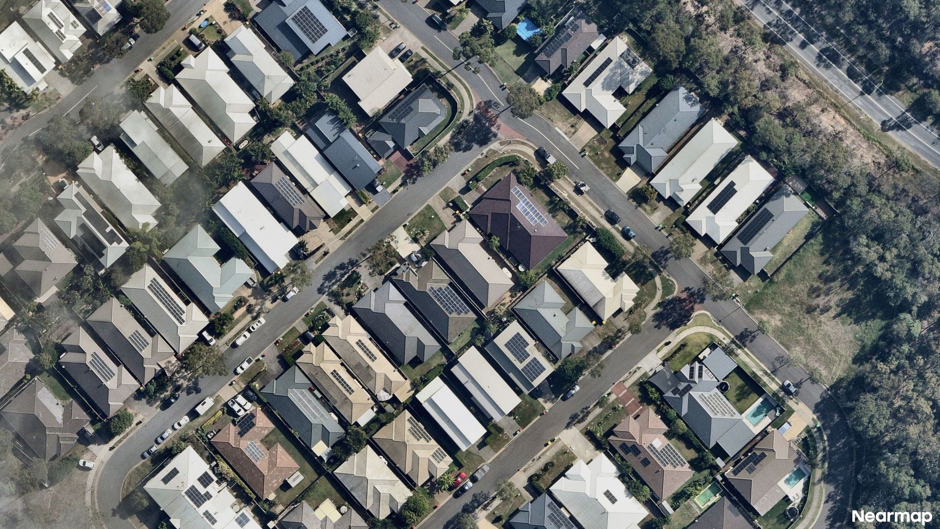 Vertical aerial view
