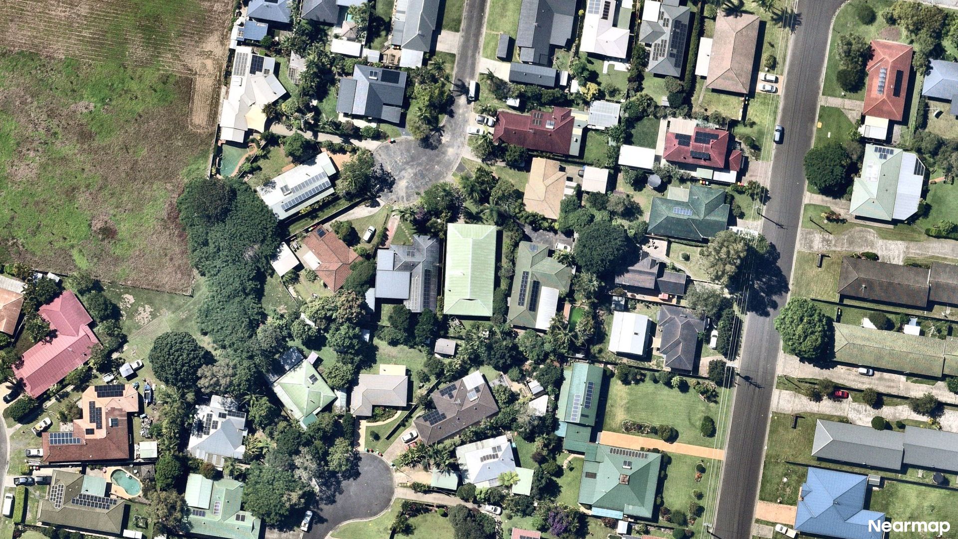 Vertical aerial view