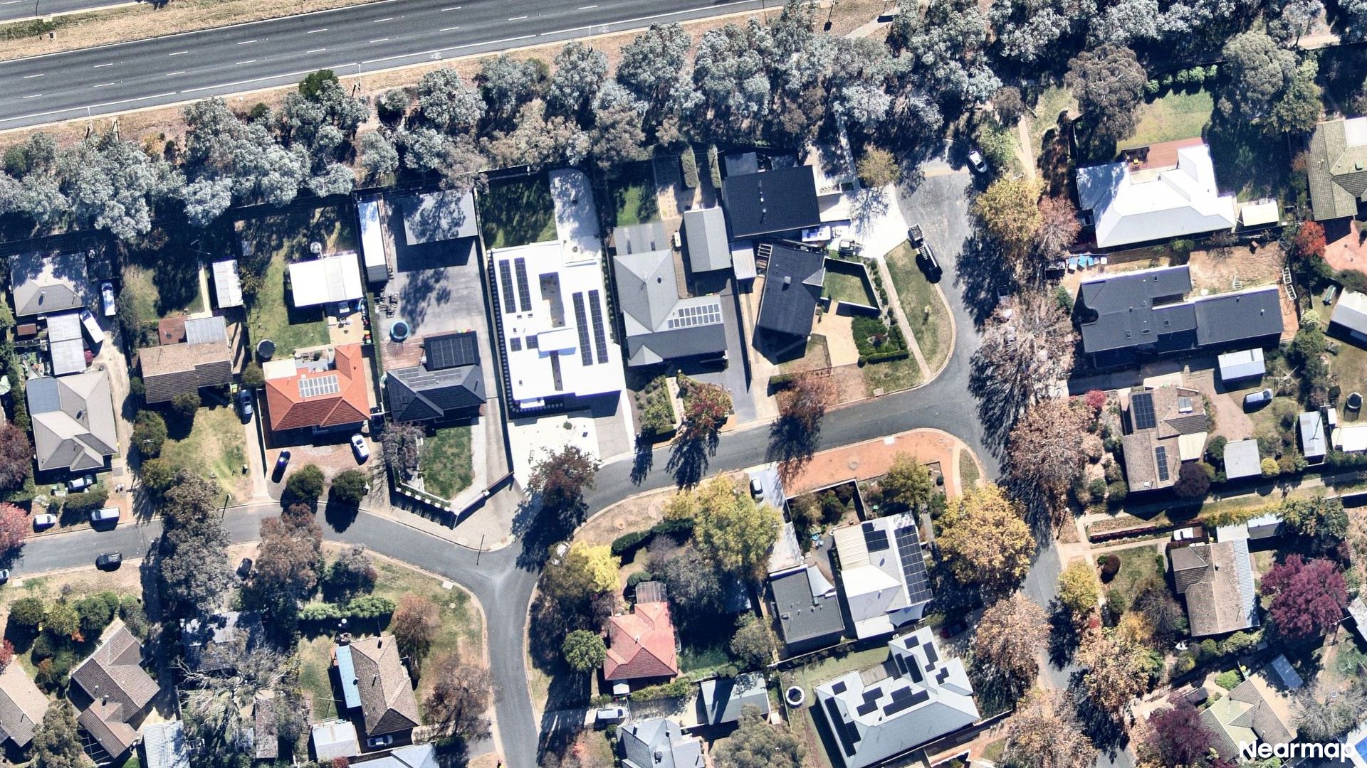 Vertical aerial view