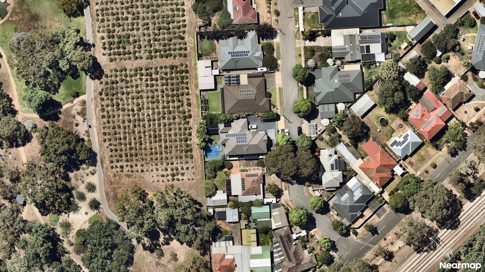 Vertical aerial view
