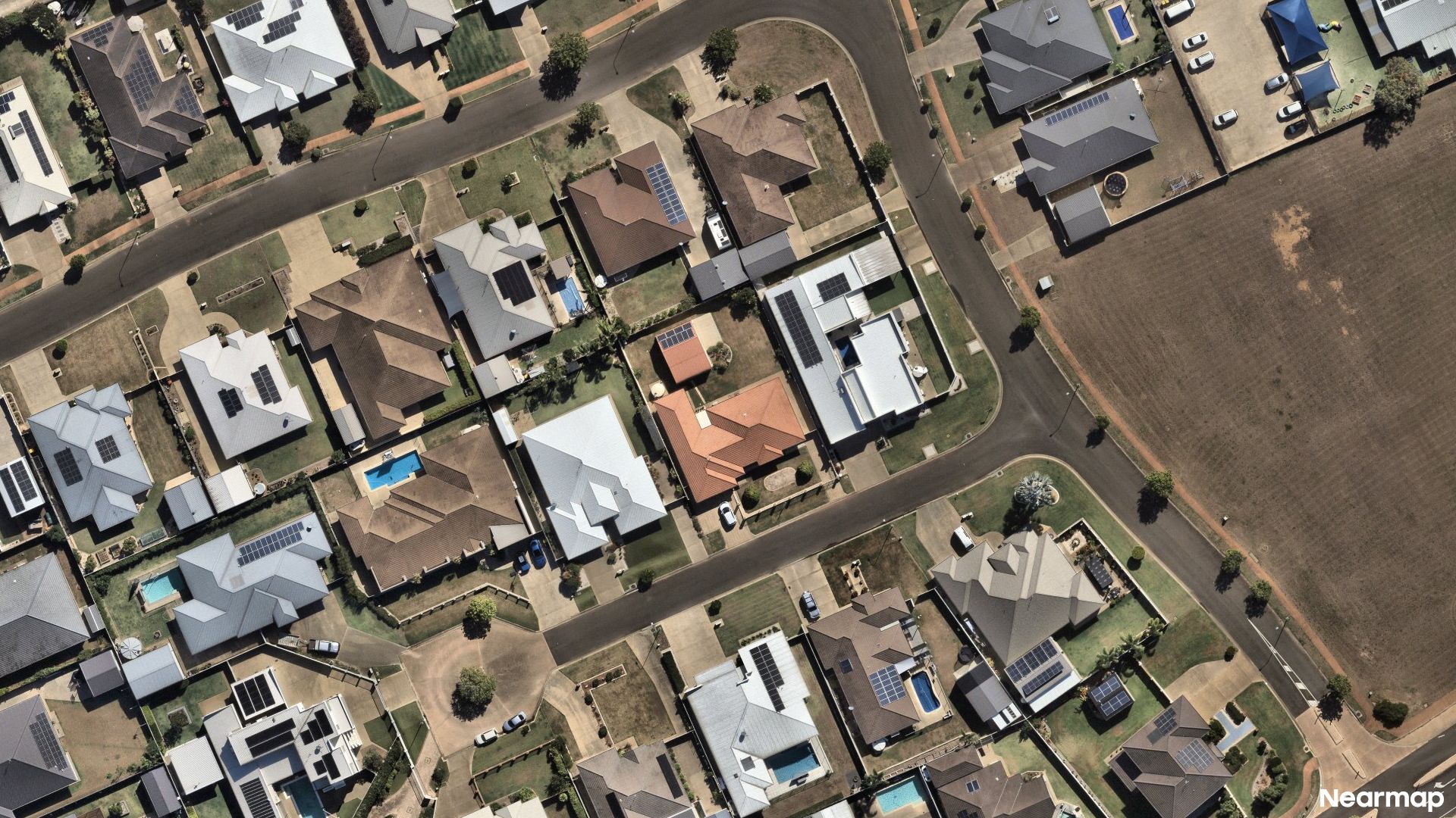 Vertical aerial view