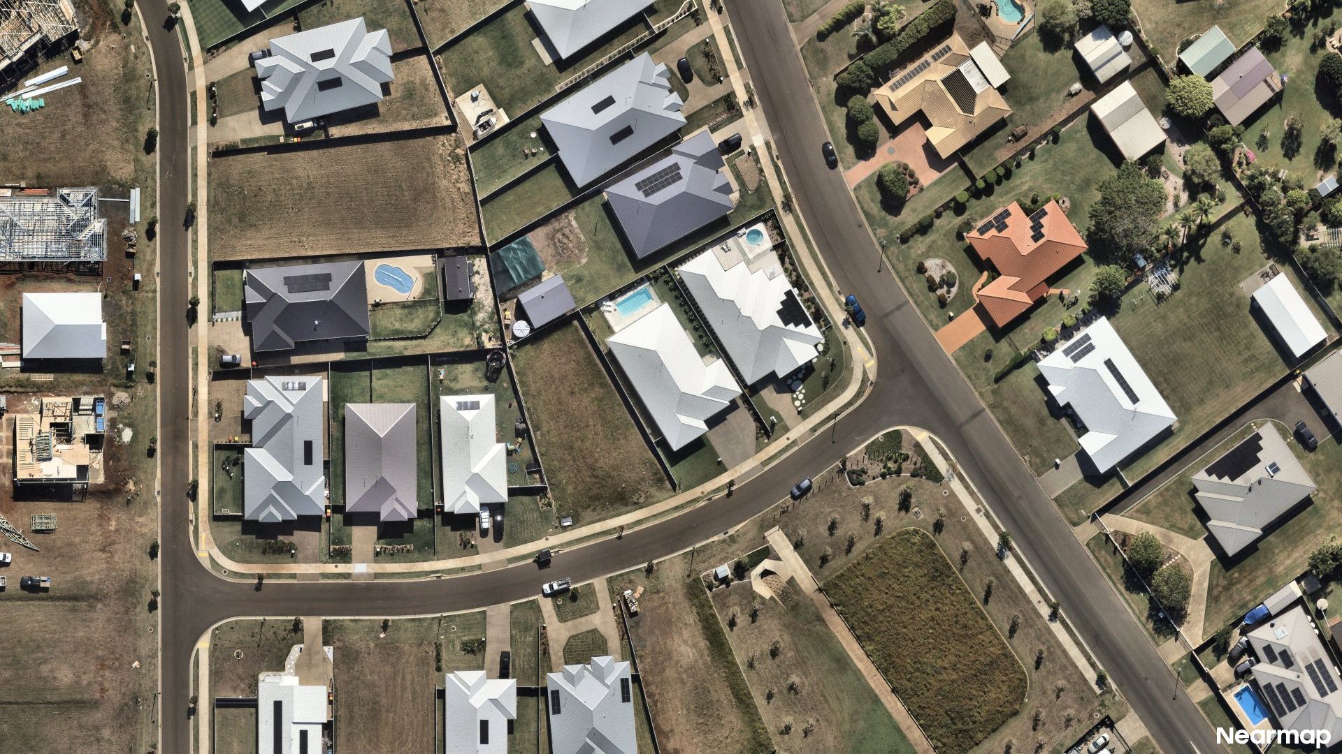 Vertical aerial view