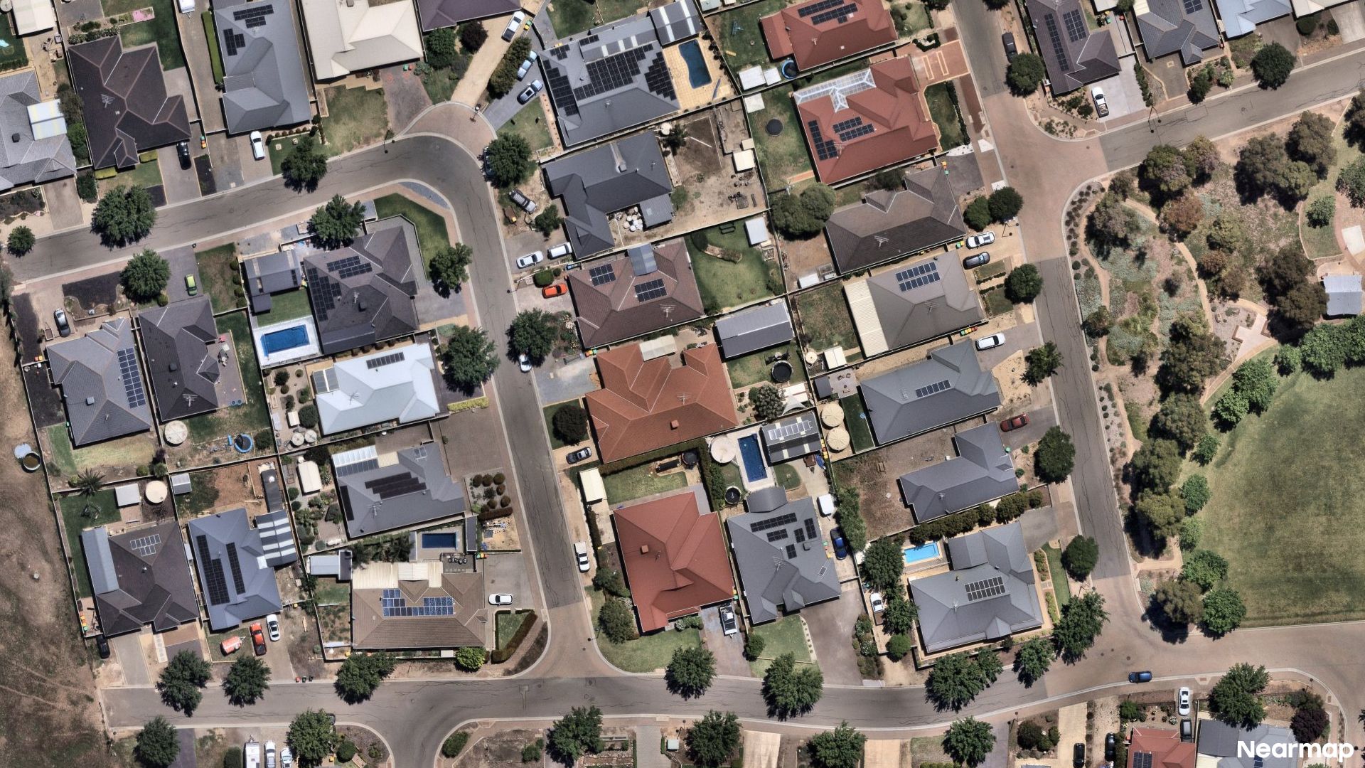 Vertical aerial view