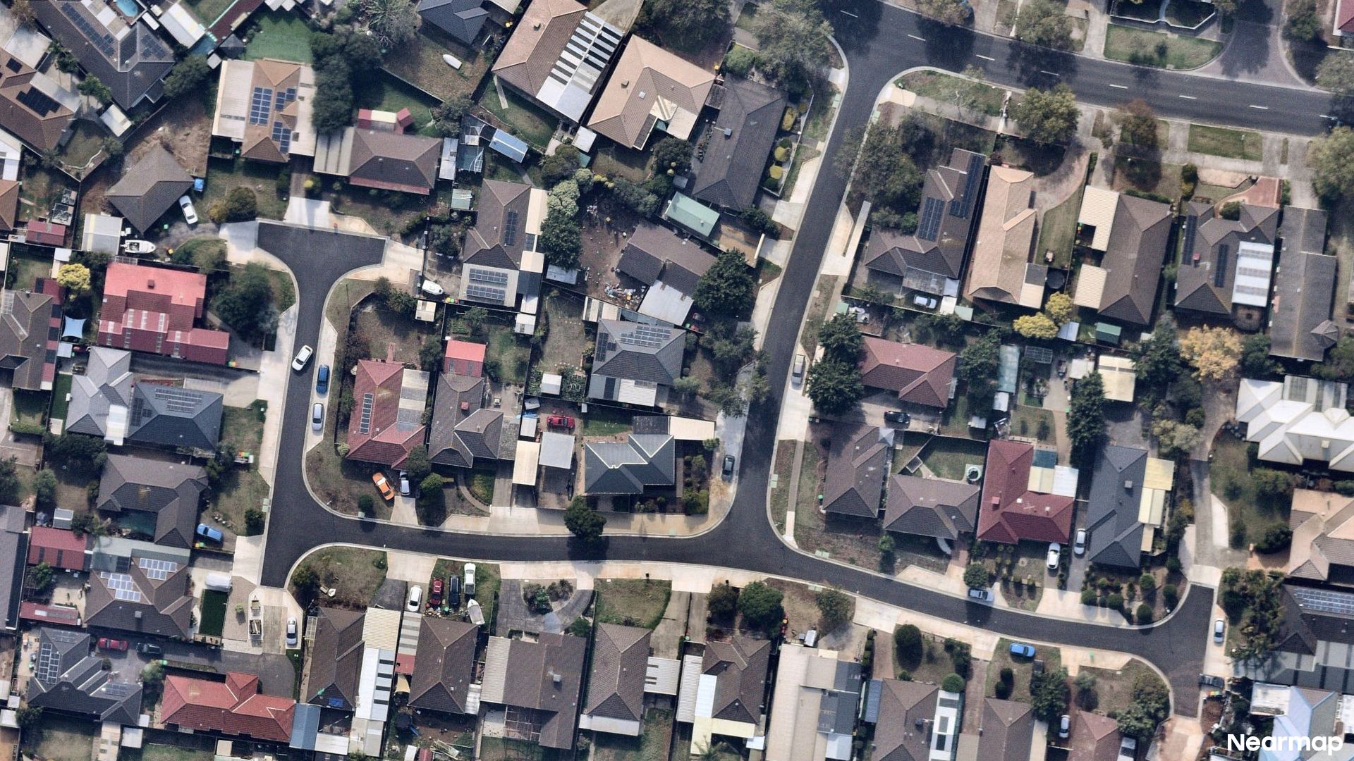 Vertical aerial view