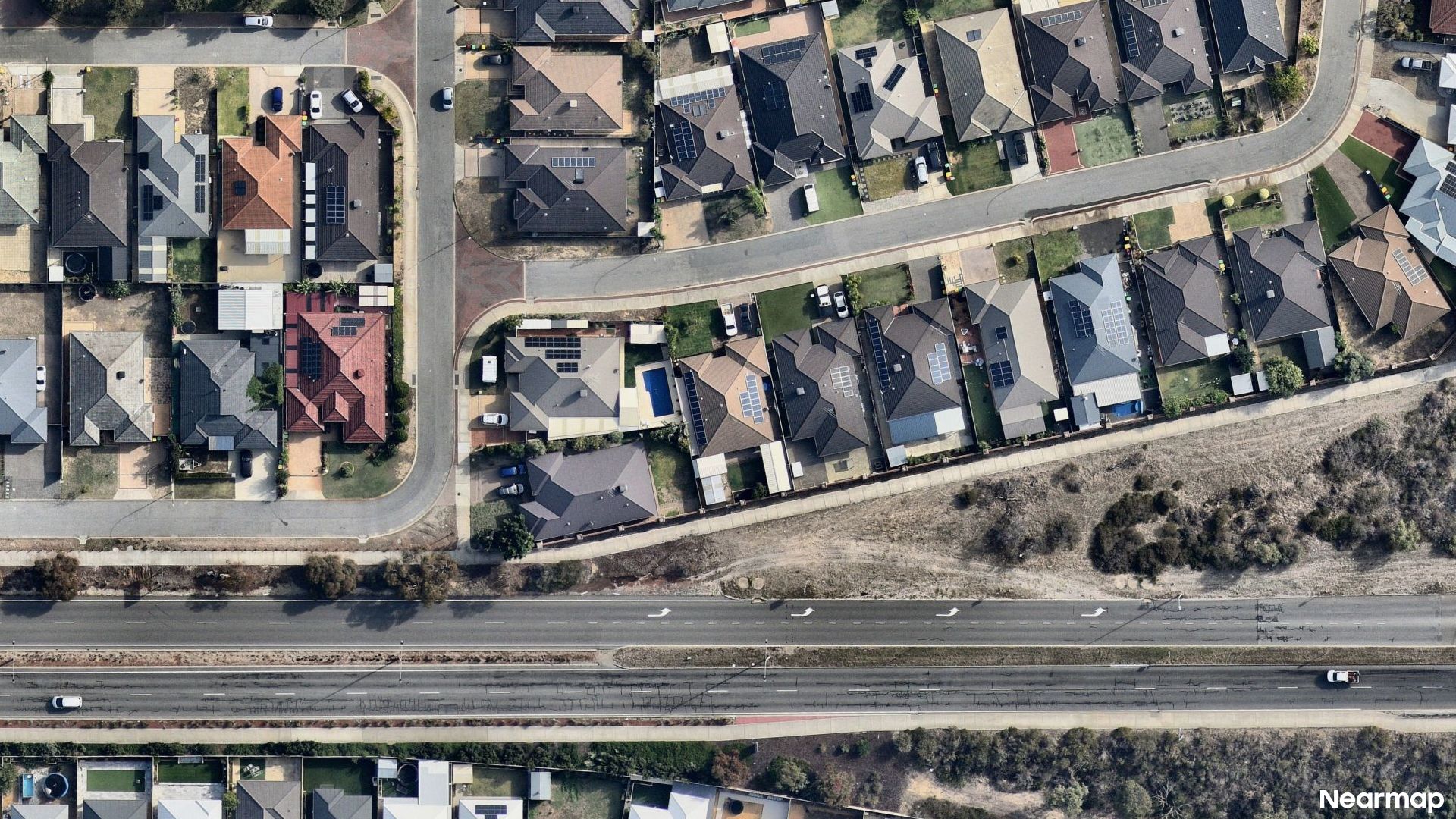 Vertical aerial view