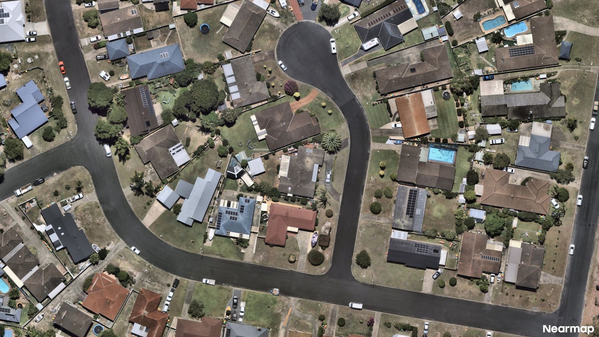 Vertical aerial view